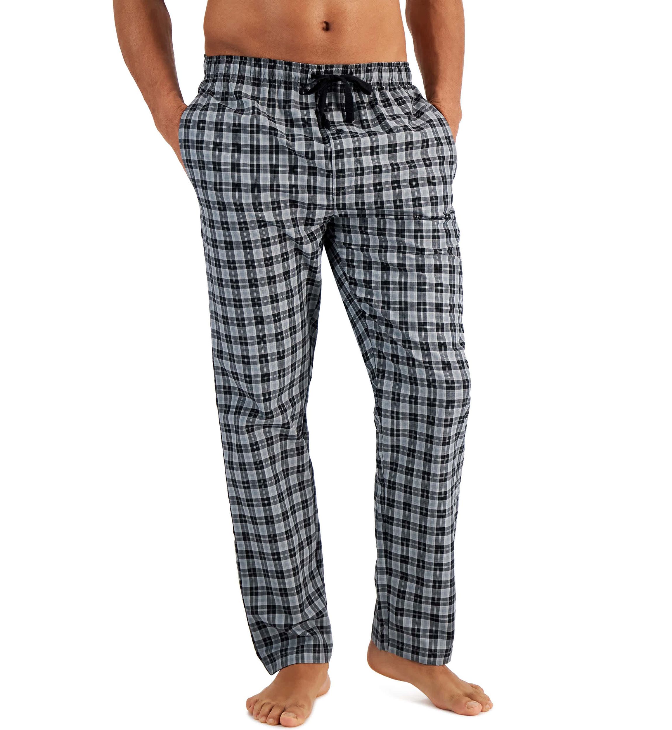 Hanes Mens Woven Pant with Knit SS Top