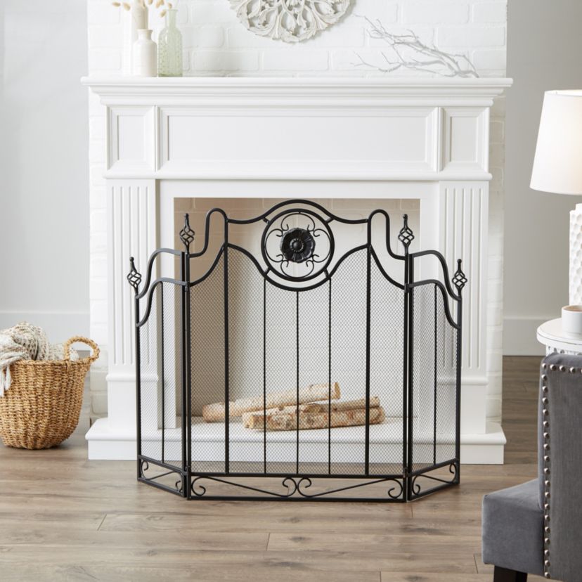 Tuscan-Design Fireplace Screen 22.12x10.62x30.62"
