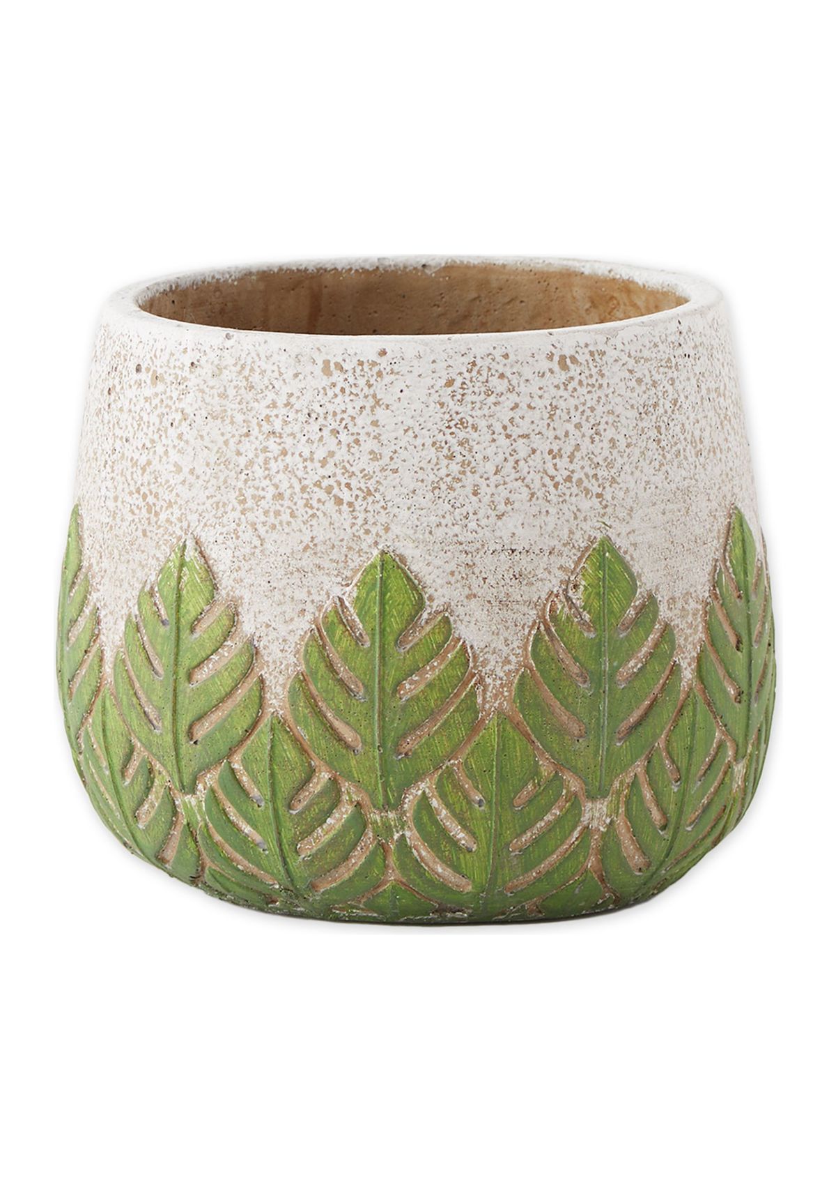 Greek Leaf Cement Flower Pot (Set of 2)