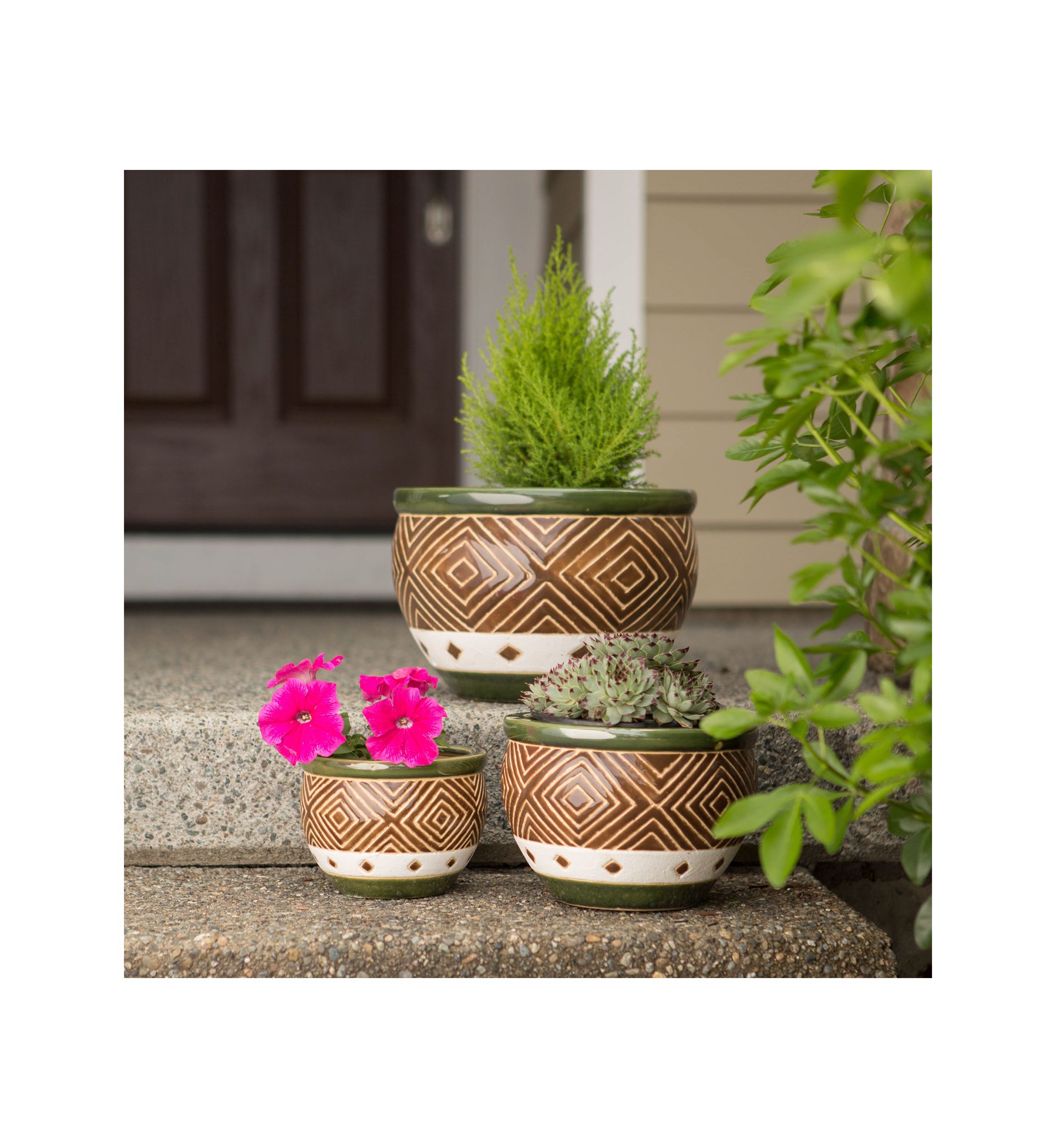 Cobalt Planter (set of 3) 12"