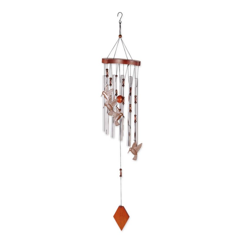 Hummingbird Flutter Wind Chimes 5.5x4x32"