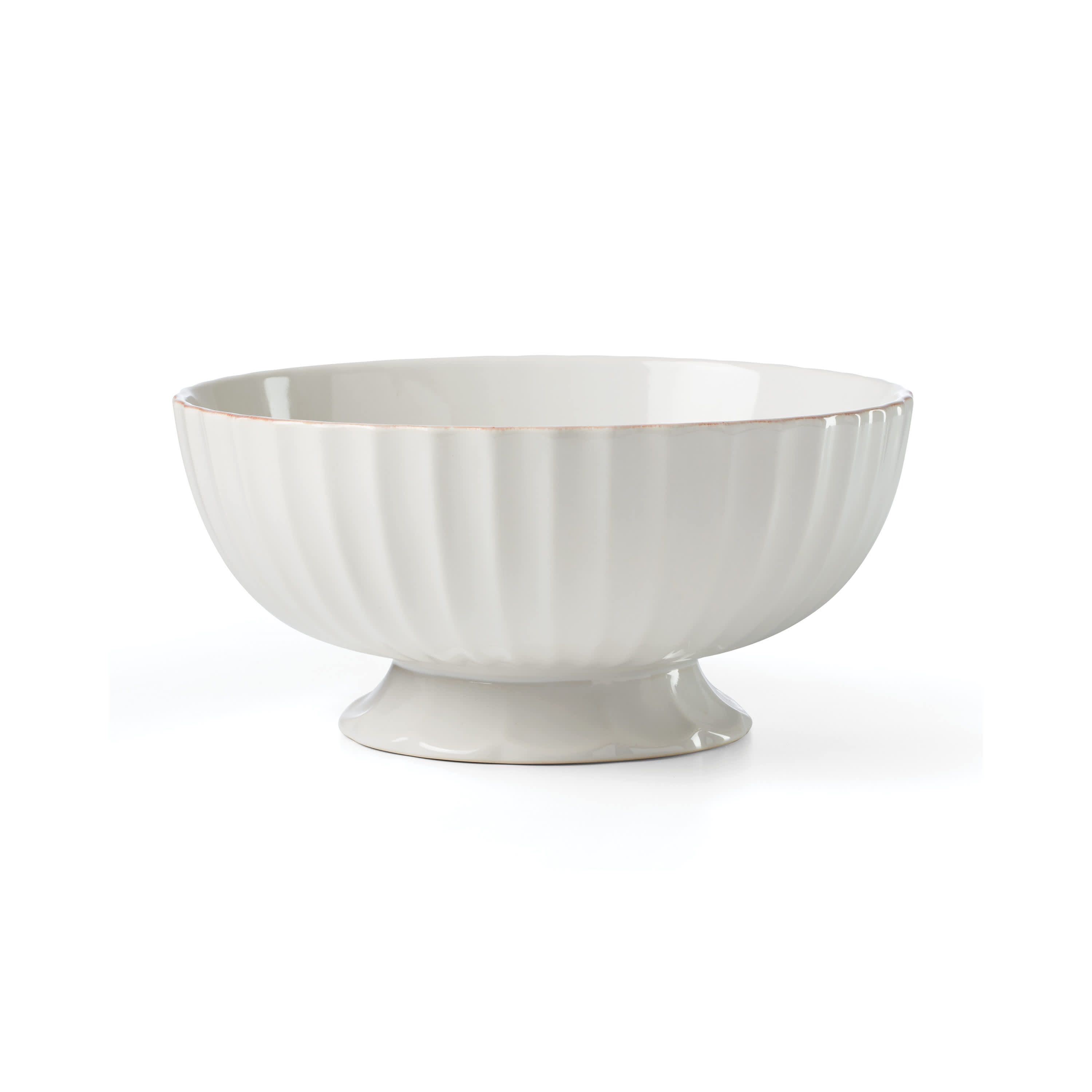 French Perle Scallop Centerpiece Bowl