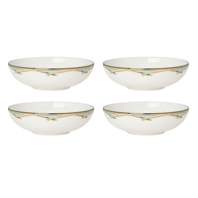 British Colonial Bamboo Fruit Bowls, Set of 4