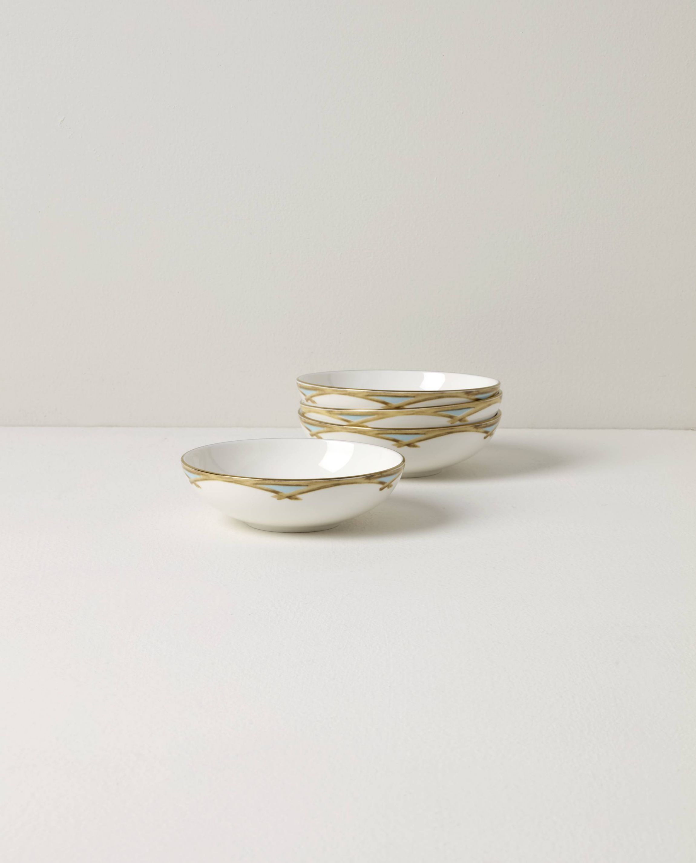 British Colonial Bamboo Fruit Bowls, Set of 4