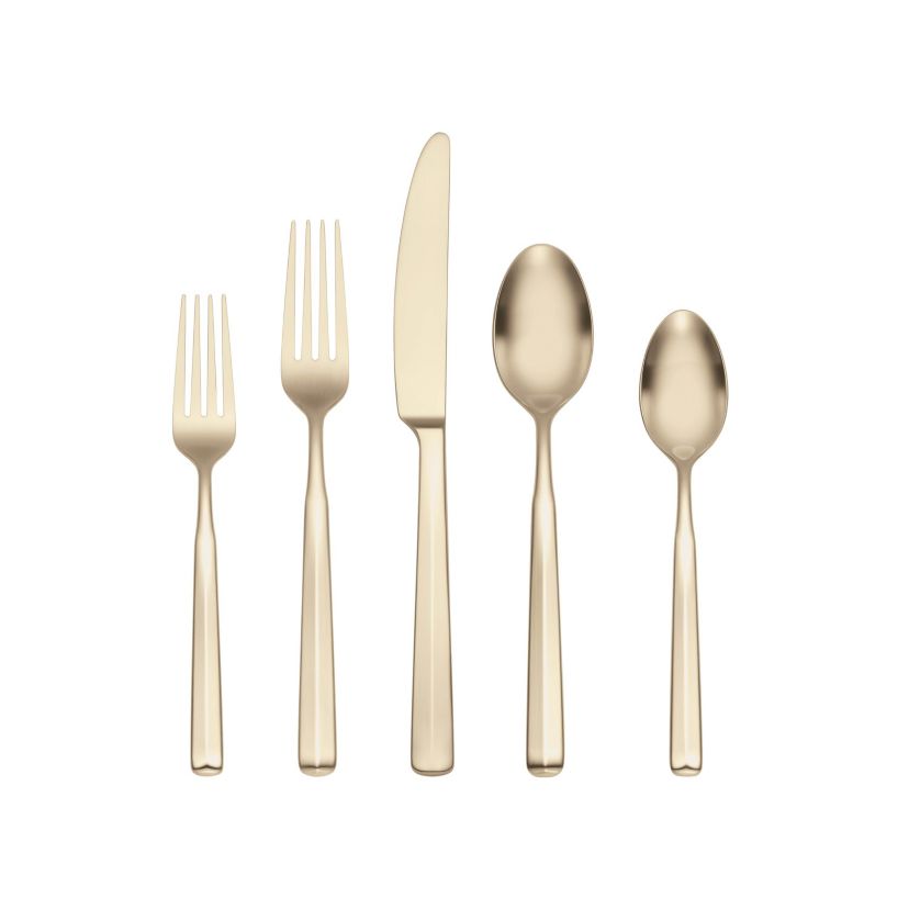 Ryder Satin Champagne 20-Piece Flatware Set