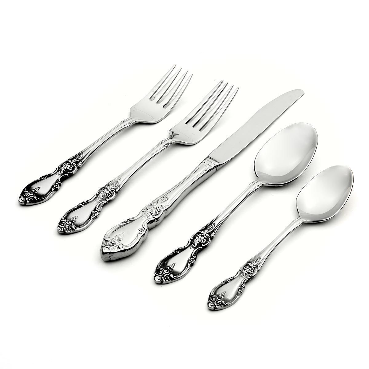 Louisiana 45 Piece Fine Flatware Set, Service For 8