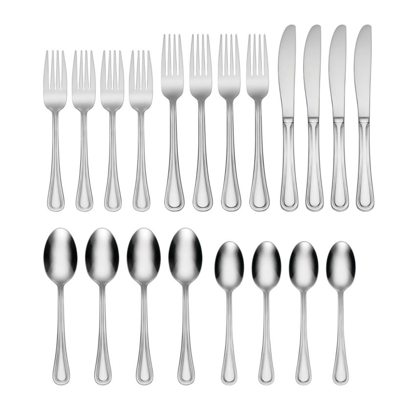 Hollis 20 Piece Everyday Flatware Set, Service For 4