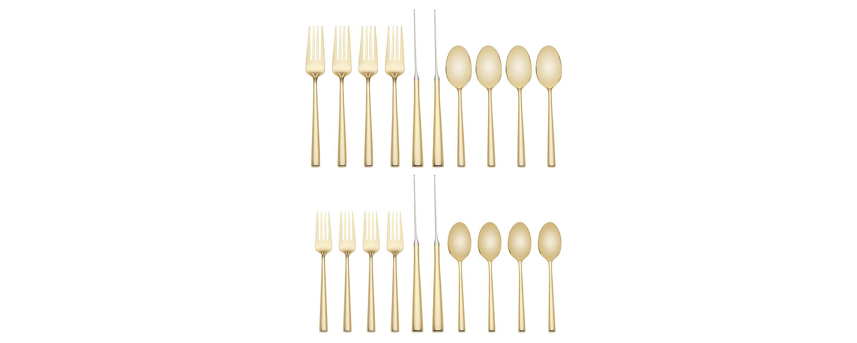Malmo Gold 20-Piece Flatware Set