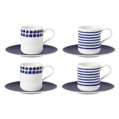 Kate Spade New York Make It Pop 8 Piece Cup & Saucer Set