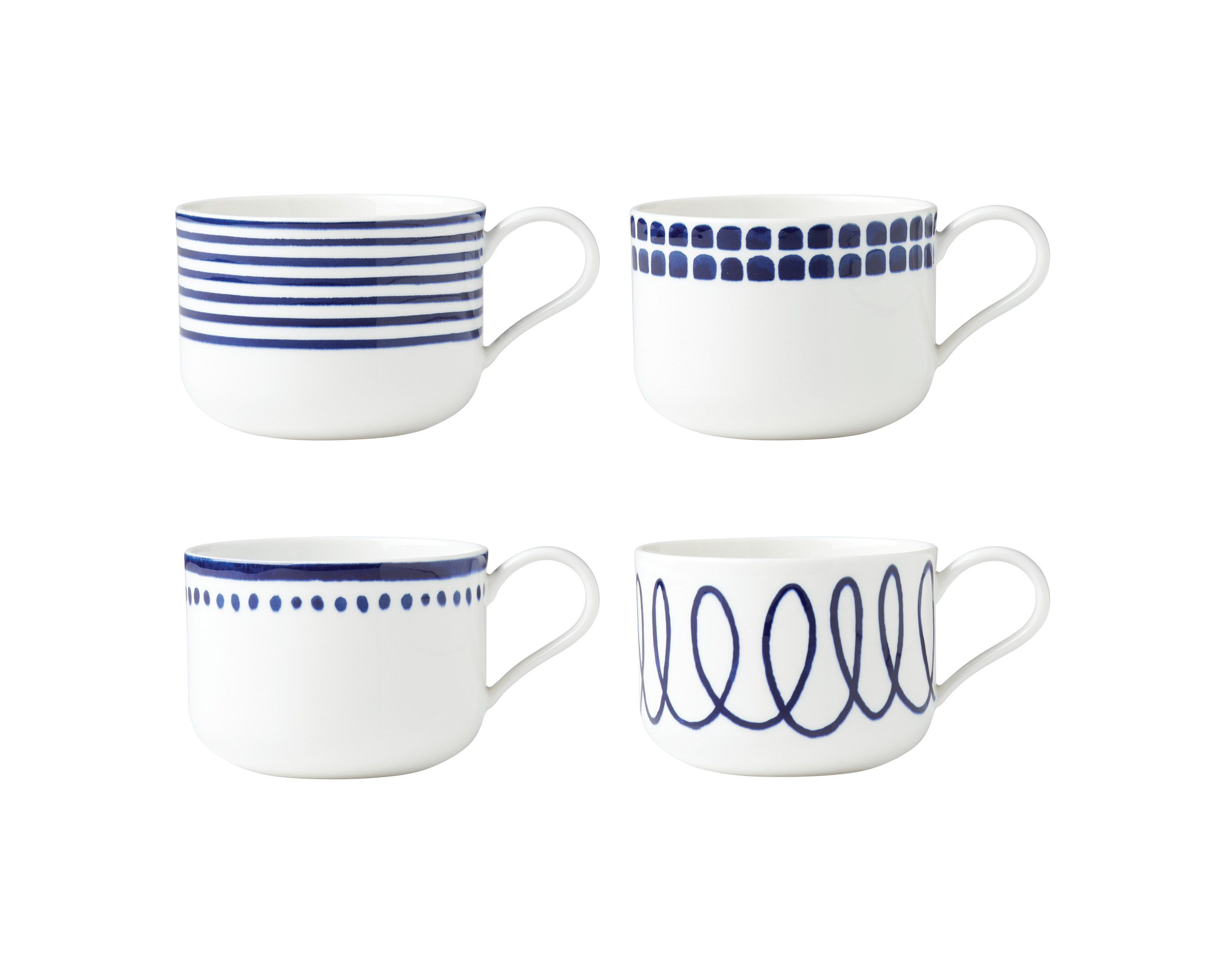 Charlotte St 4-Piece Mugs