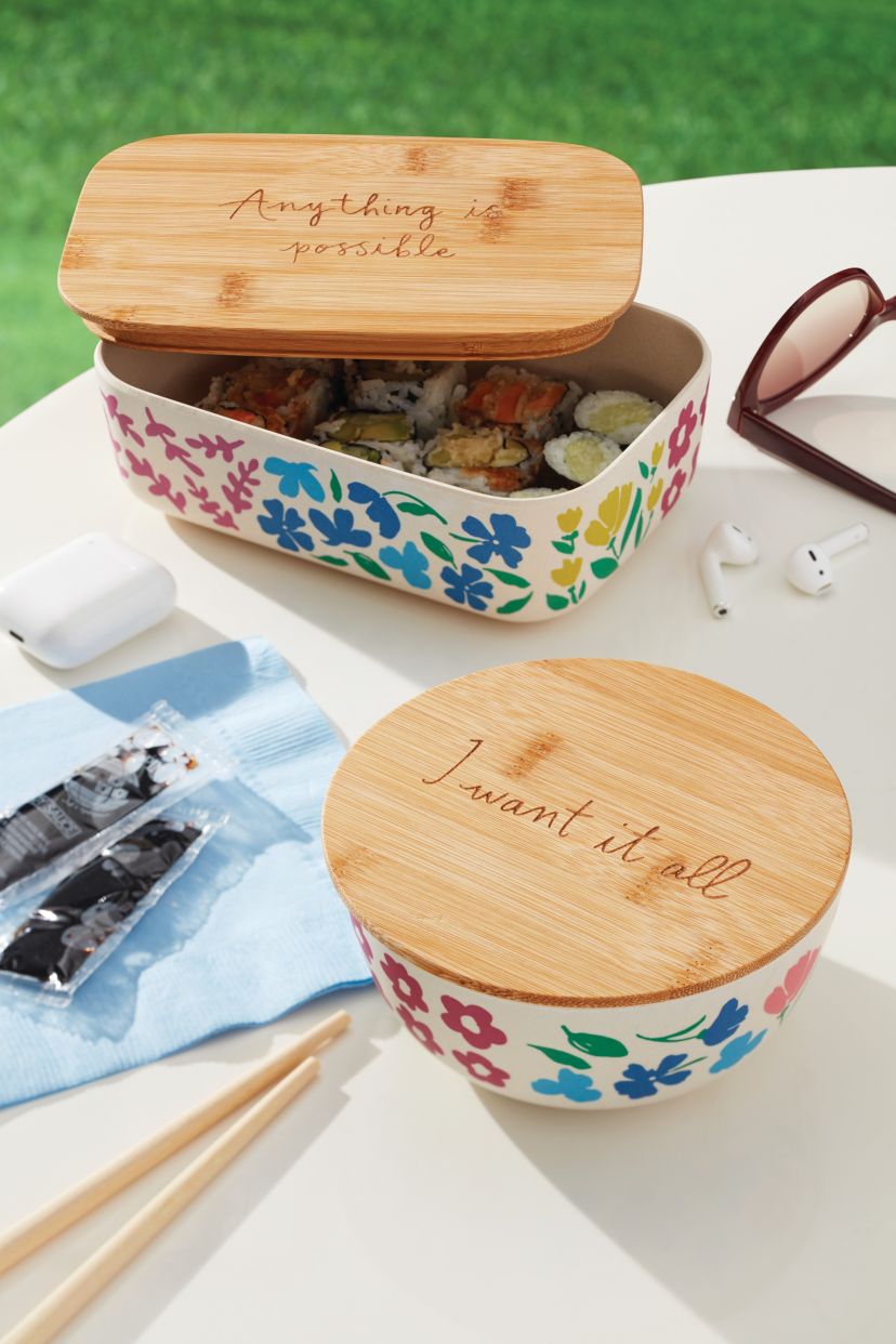 Floral Fields Container With Lid, Set of 2