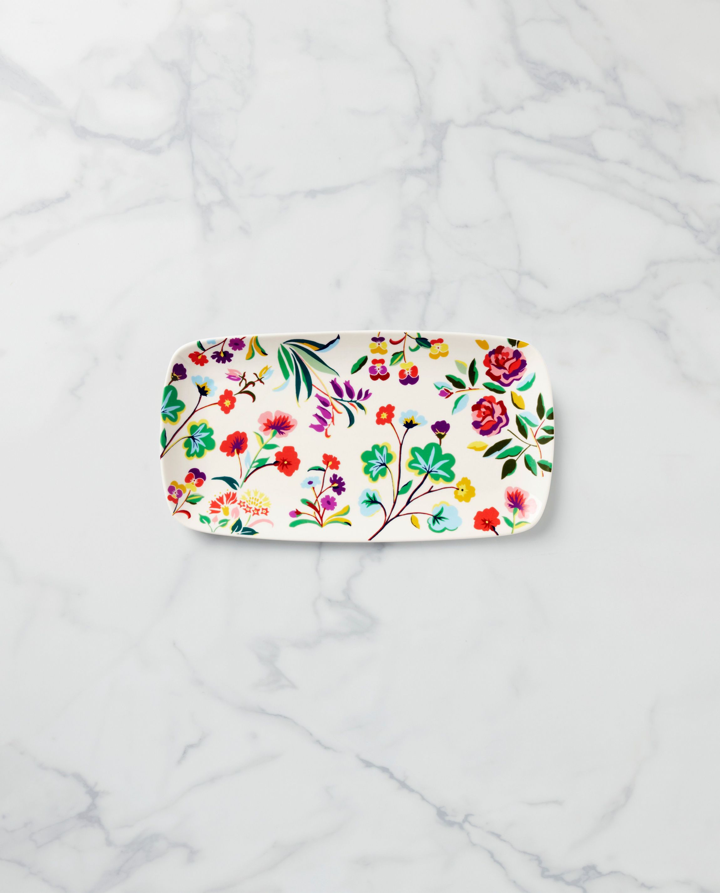 Garden Floral Hors Doeuvres Tray