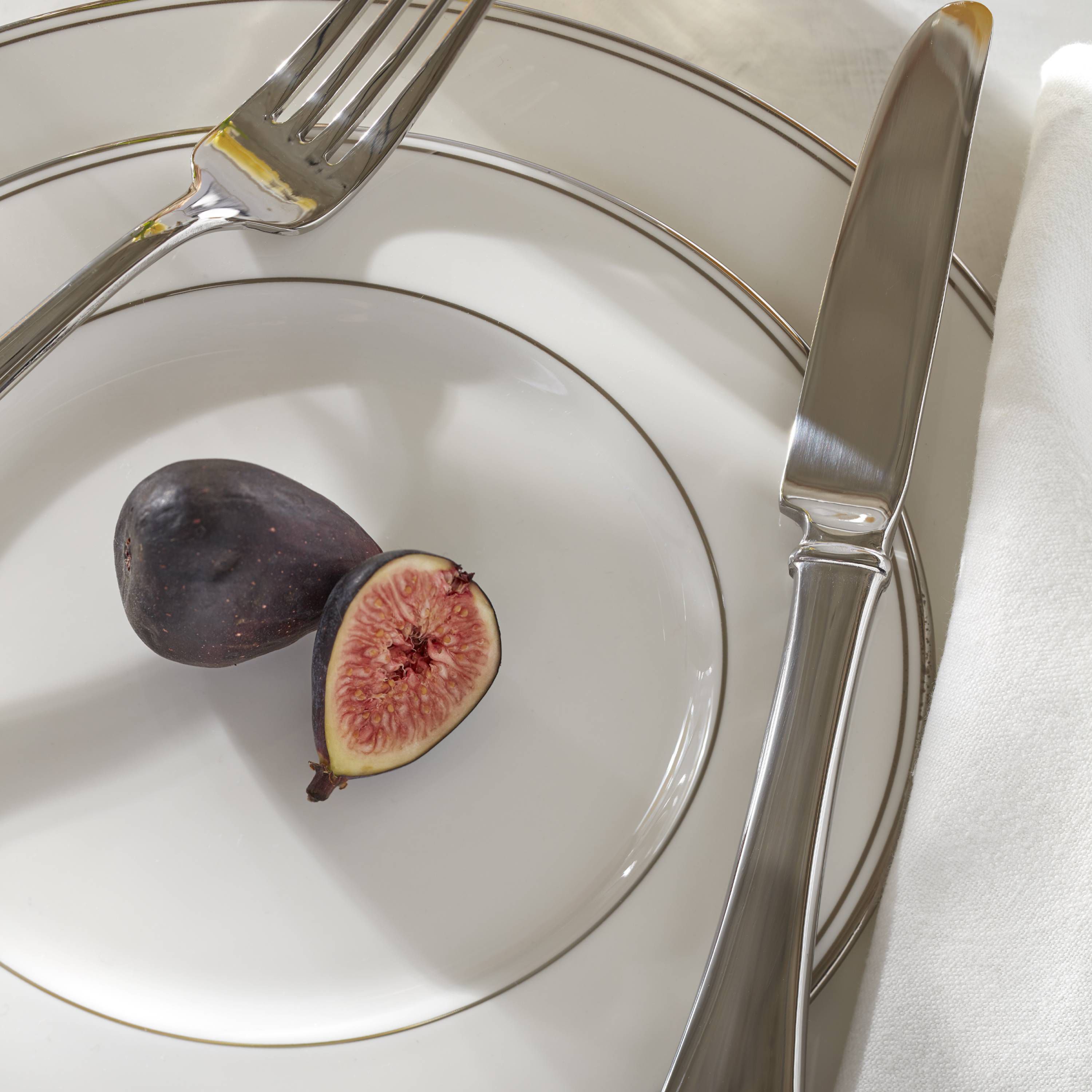 Federal Platinum 12-Piece Dinnerware Set, Service for 4