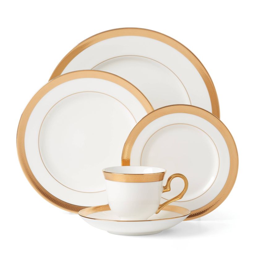 Lowell White 5-Piece Place Setting