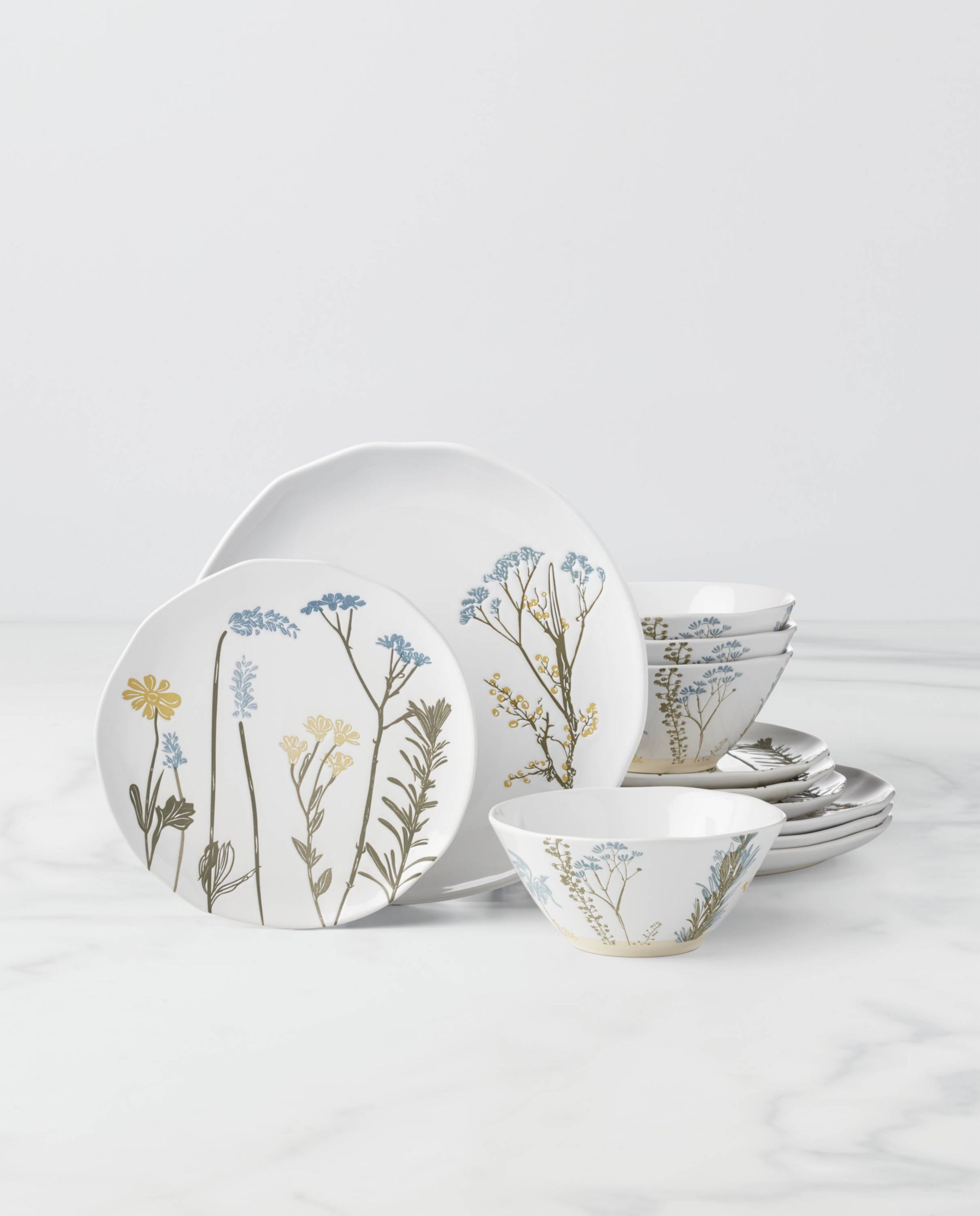 Wildflowers 12-Piece Dinnerware Set