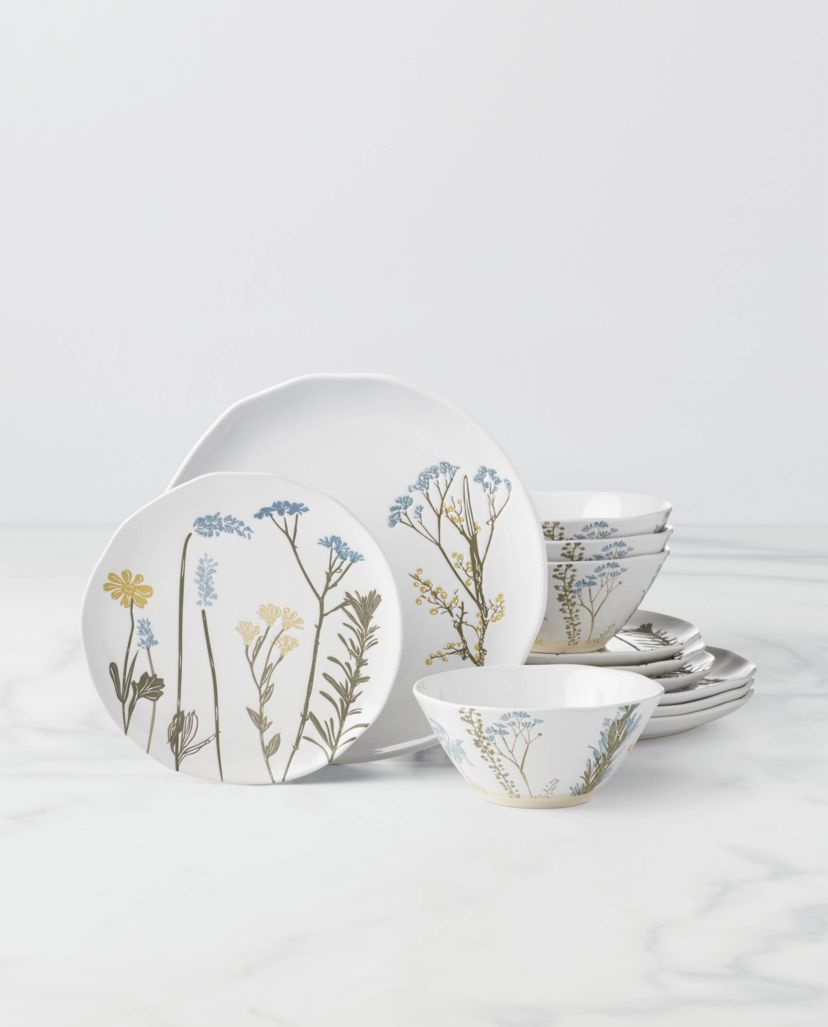 Wildflowers 12-Piece Dinnerware Set