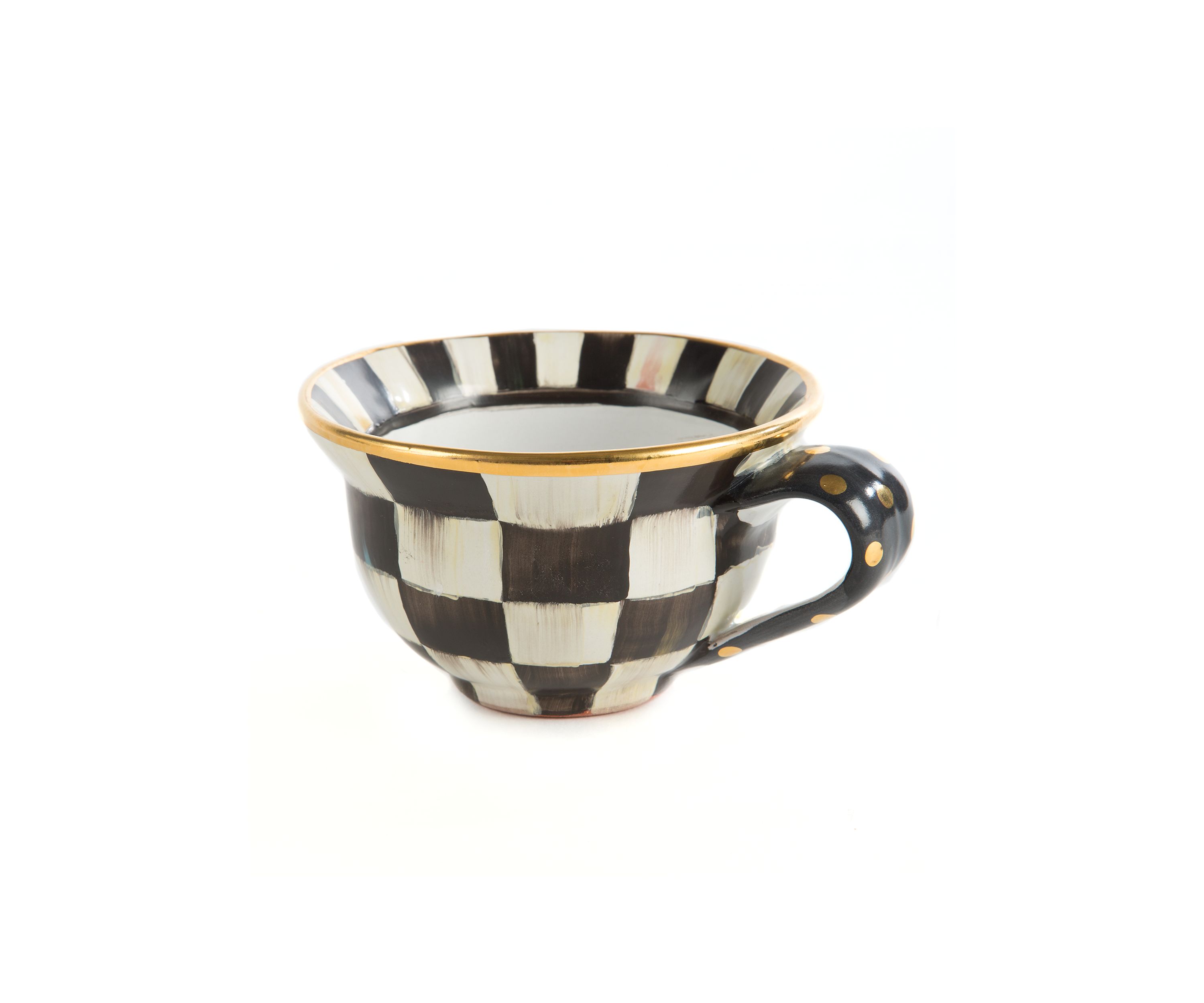 Courtly Check Ceramic Teacup