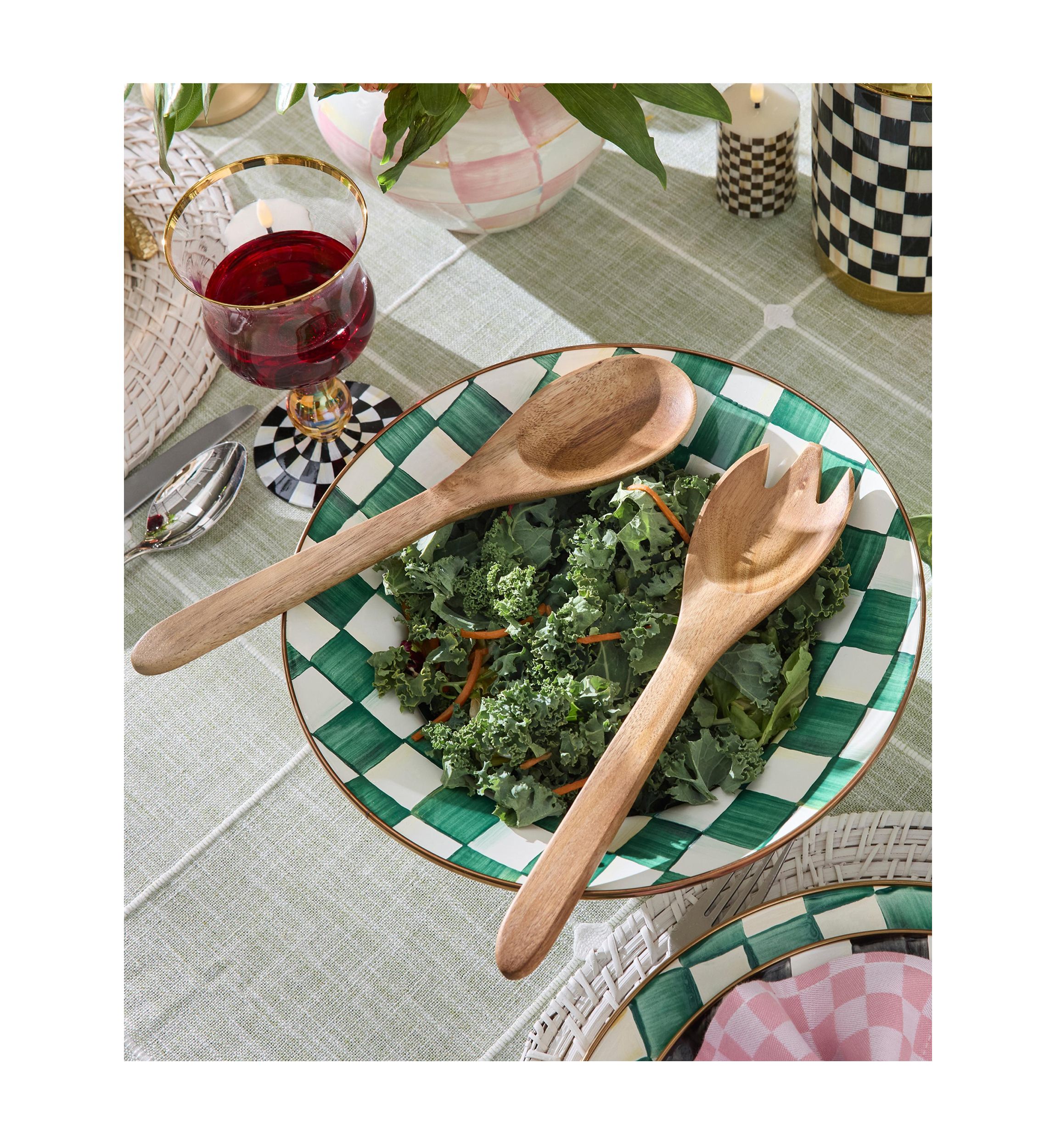 Enamel Salad Serving Set