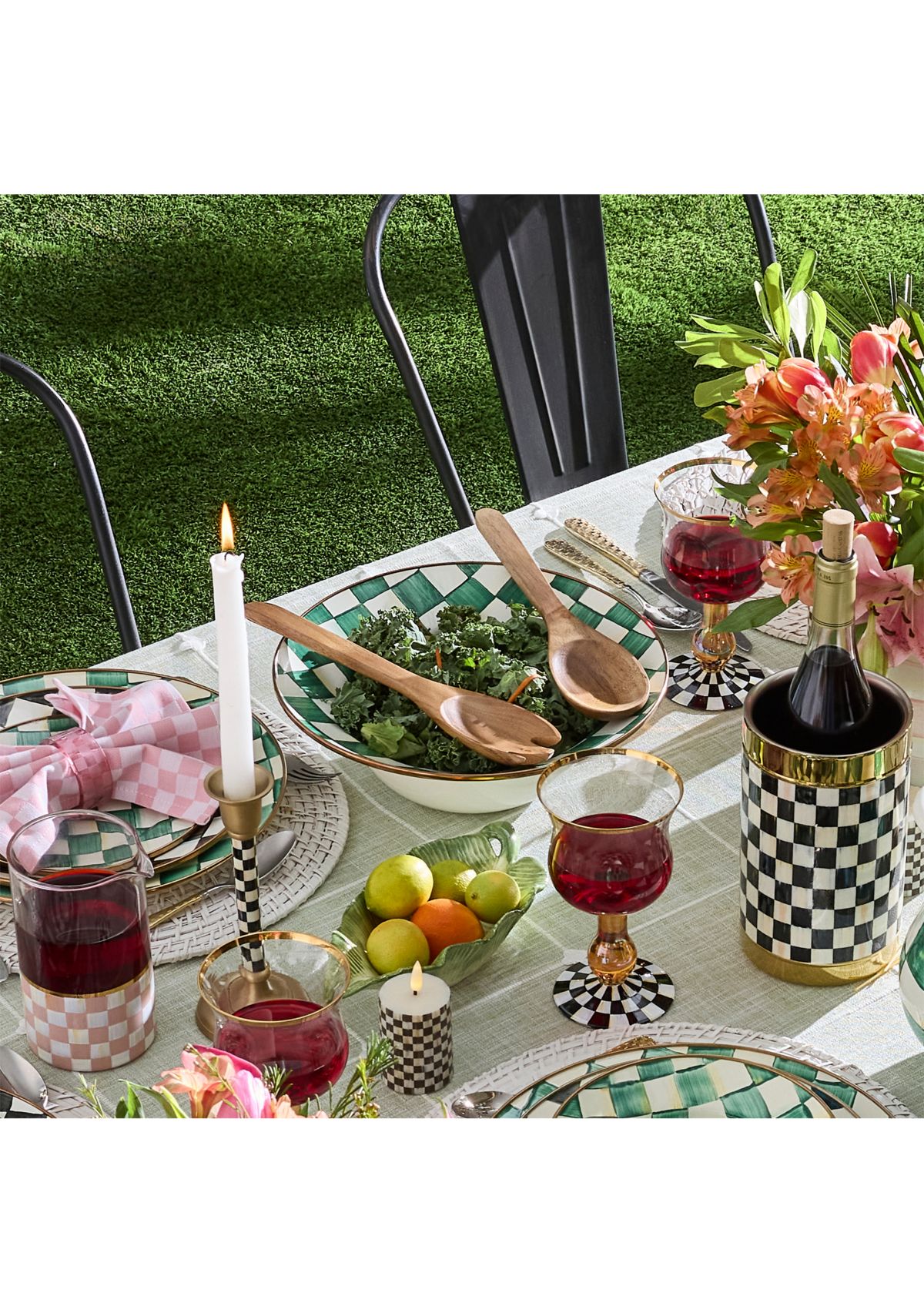 Enamel Salad Serving Set