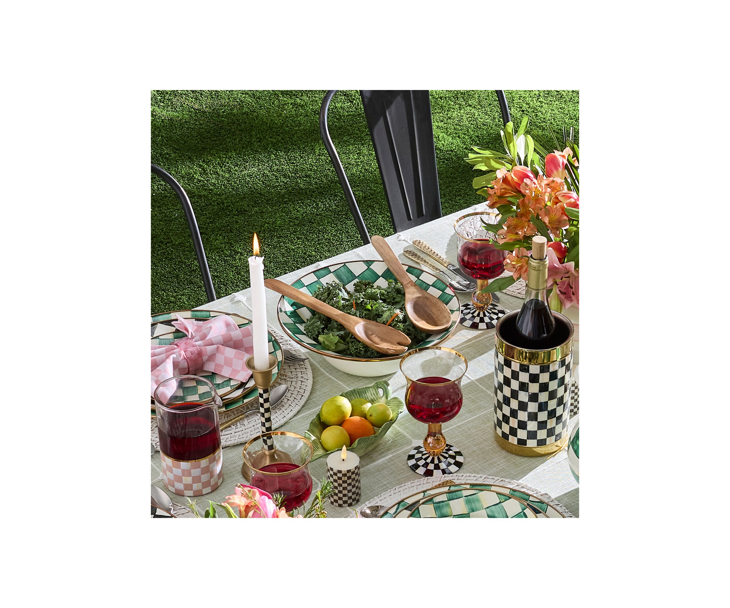 Enamel Salad Serving Set