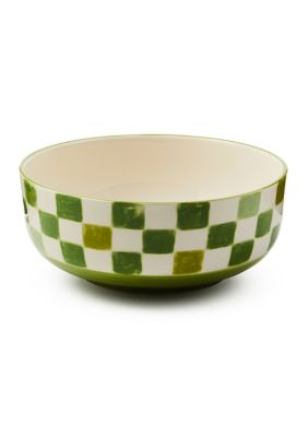 MacKenzie Childs Check Serving Bowl