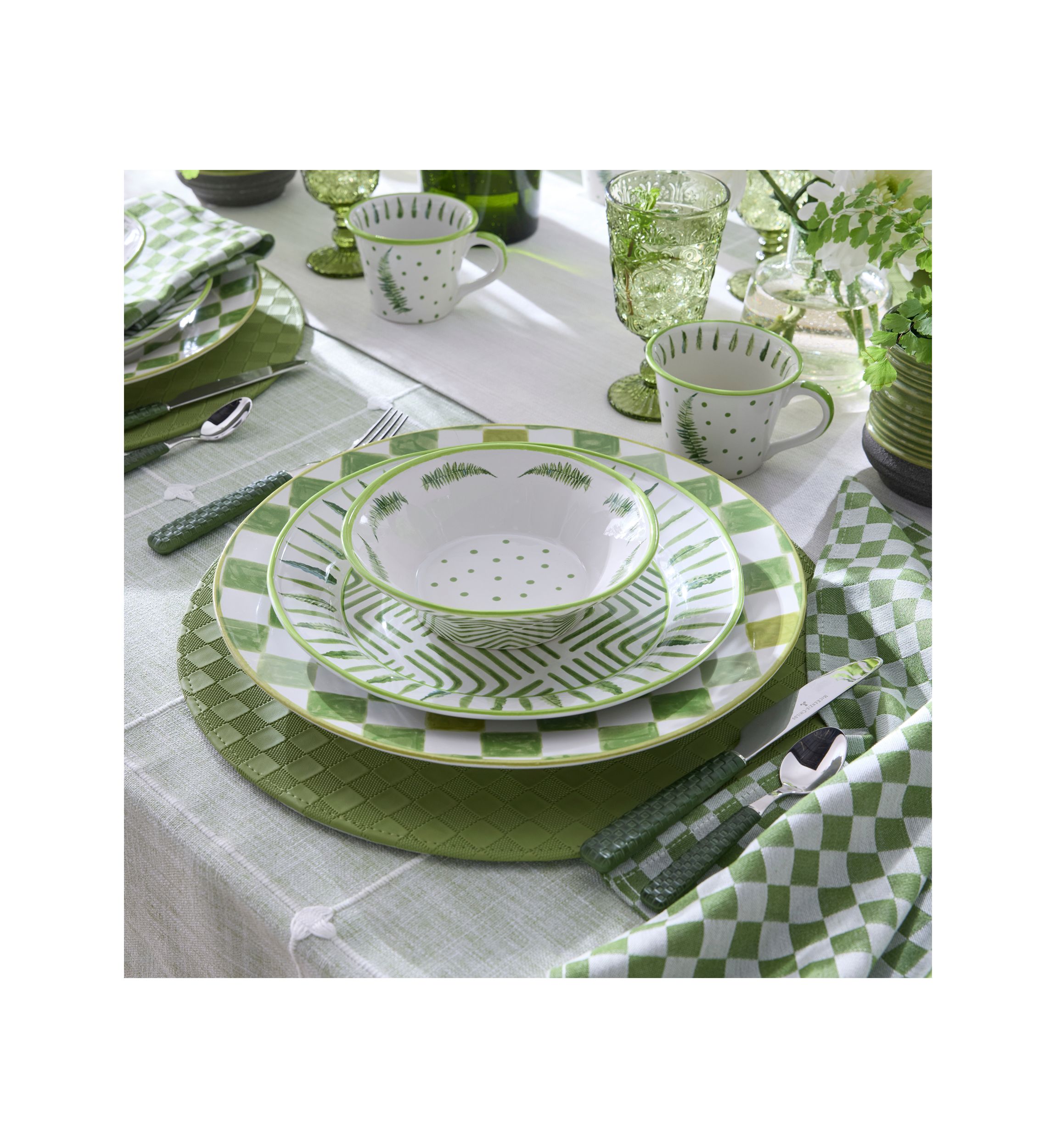 Check Round Platter