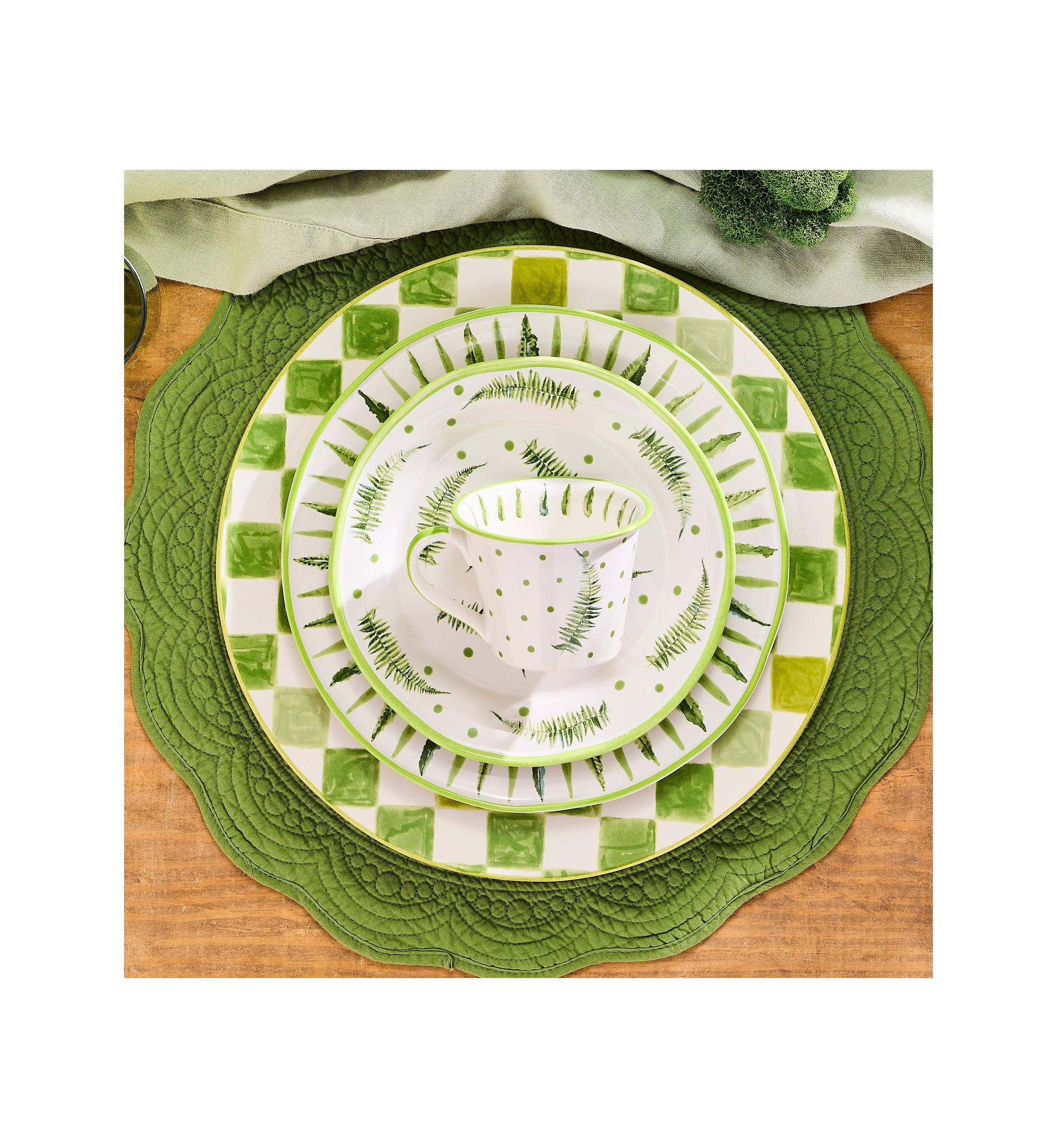 Check Round Platter