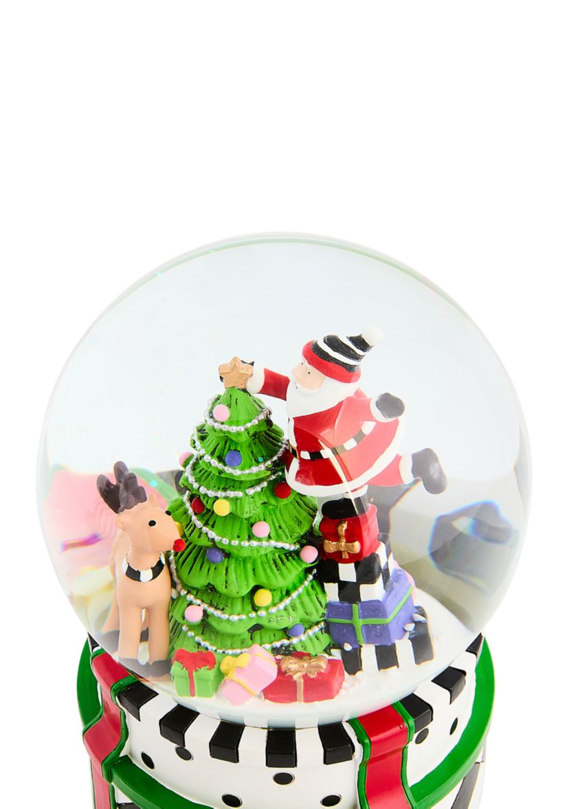 Santa & Rudolph Snow Globe