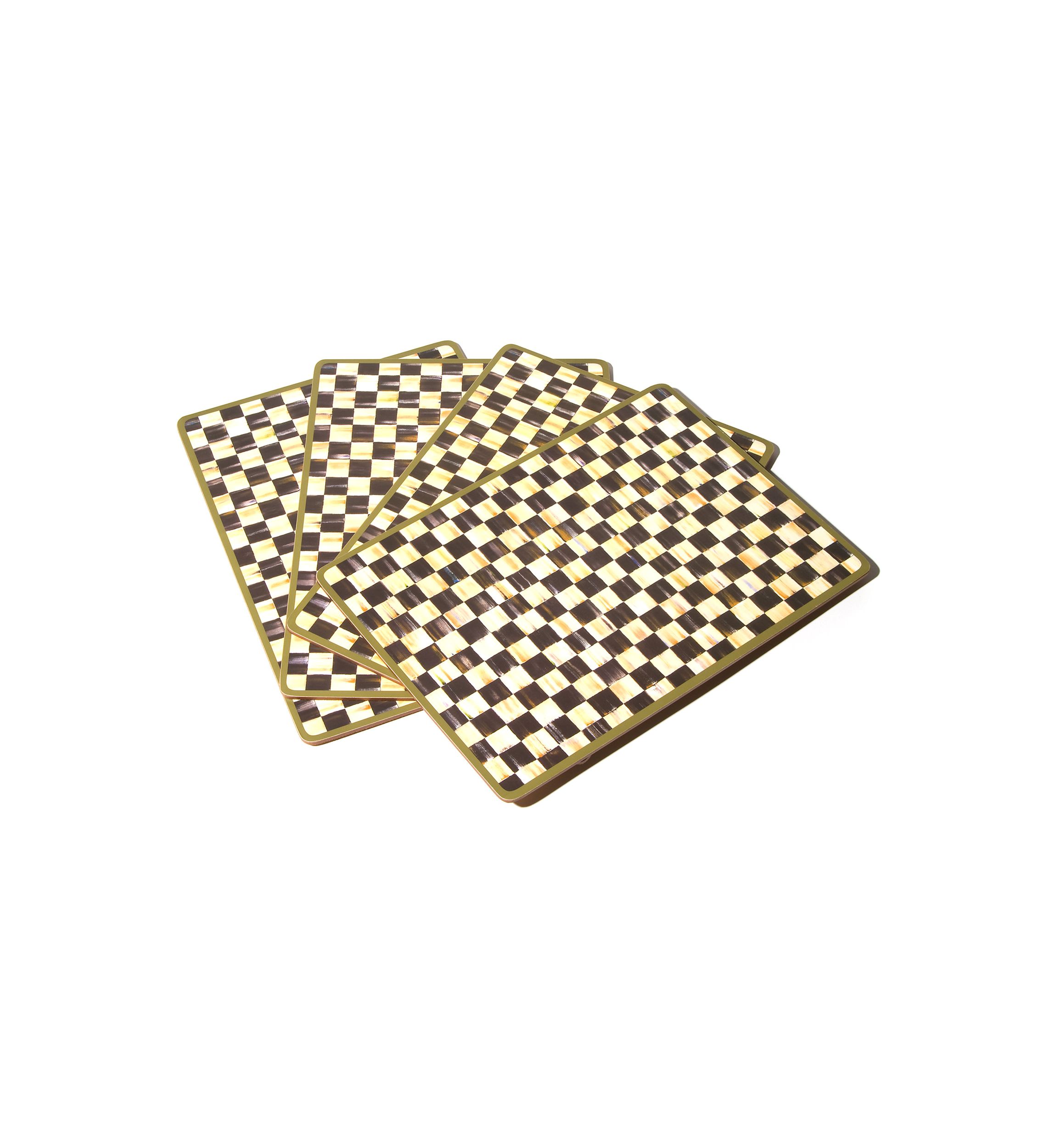 Courtly Check Cork Back Placemats - Set of 4