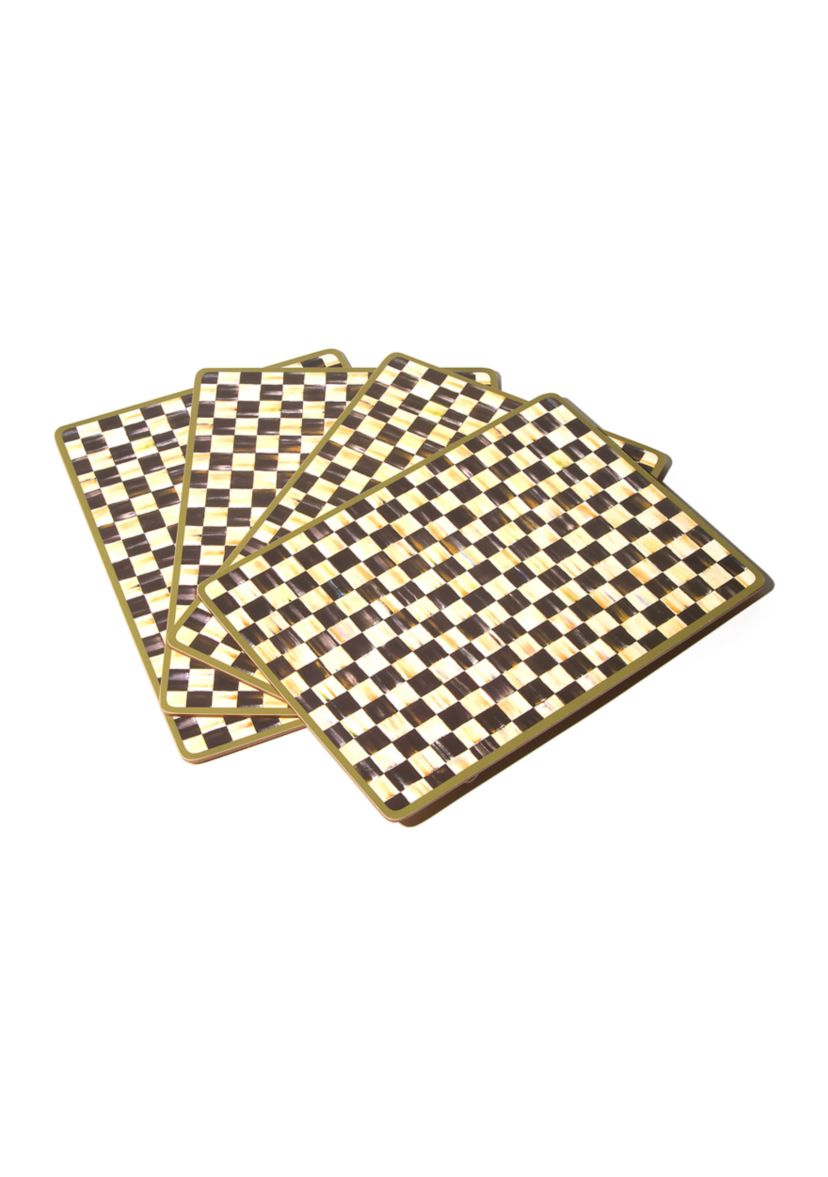 Courtly Check Cork Back Placemats - Set of 4