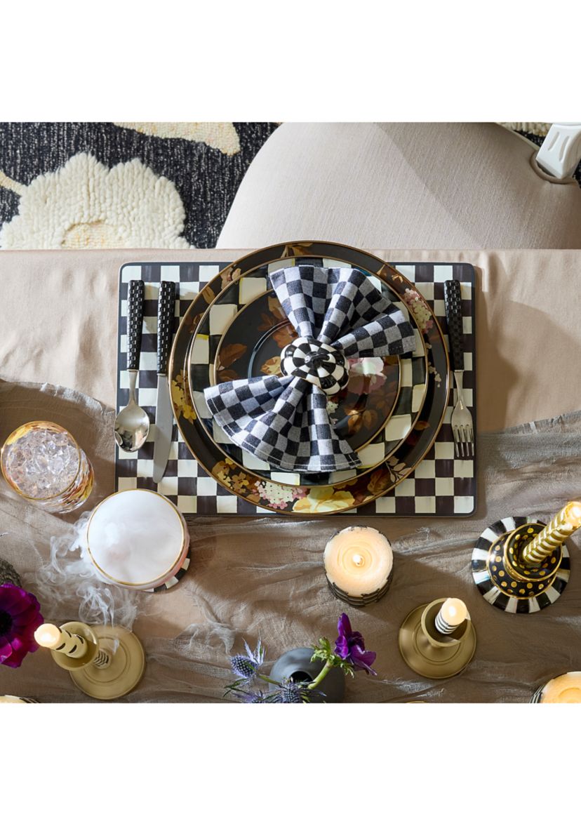Check Cork Back Placemats - Set of 4