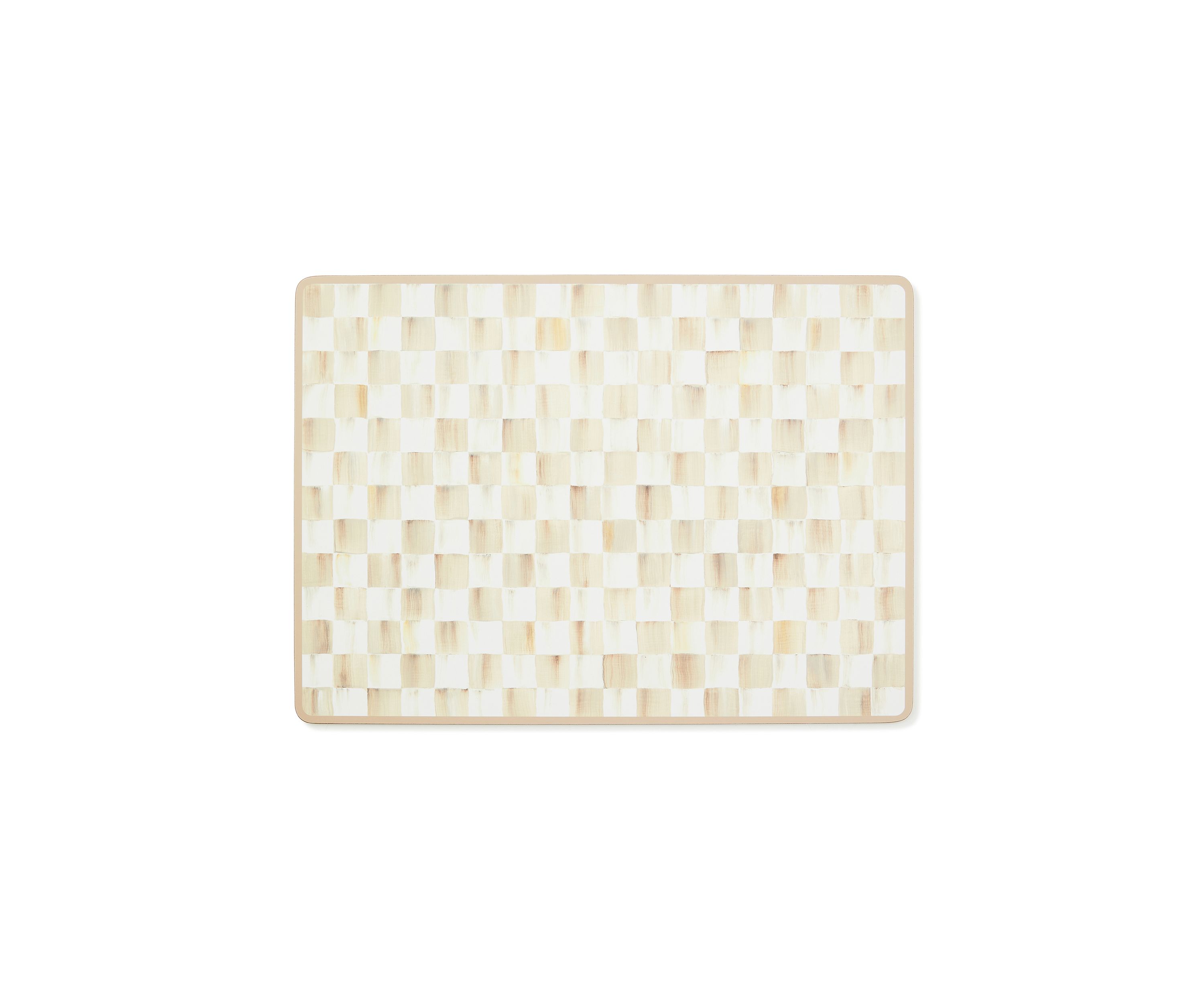 Check Cork Back Placemats - Set of 4