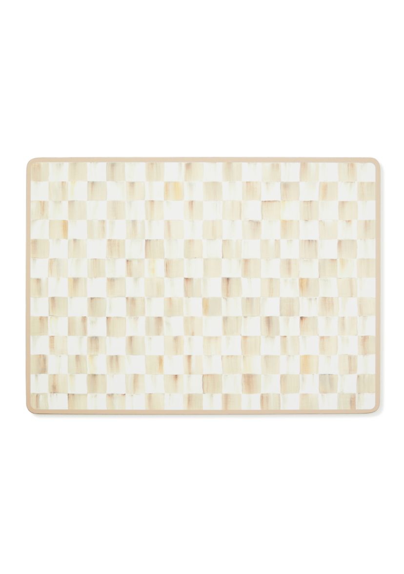 Check Cork Back Placemats - Set of 4