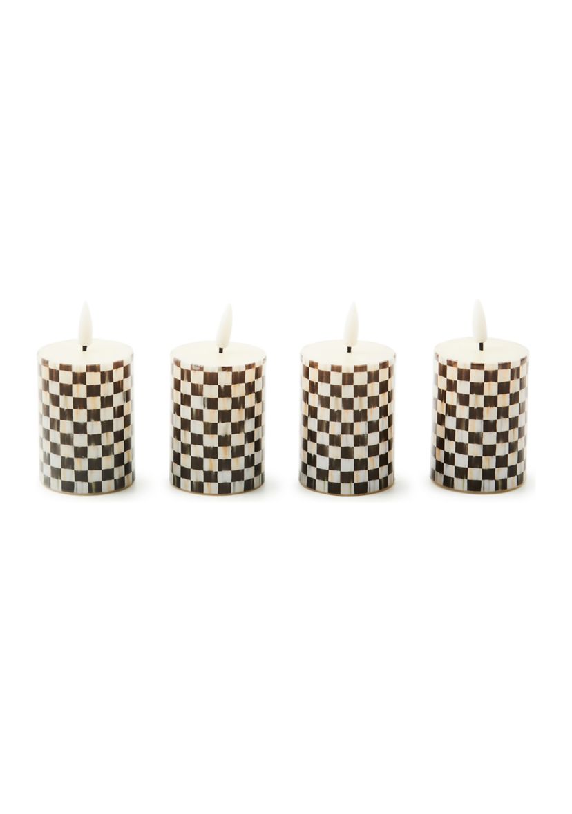 Courtly Check® Flameless Votives - Set of 4