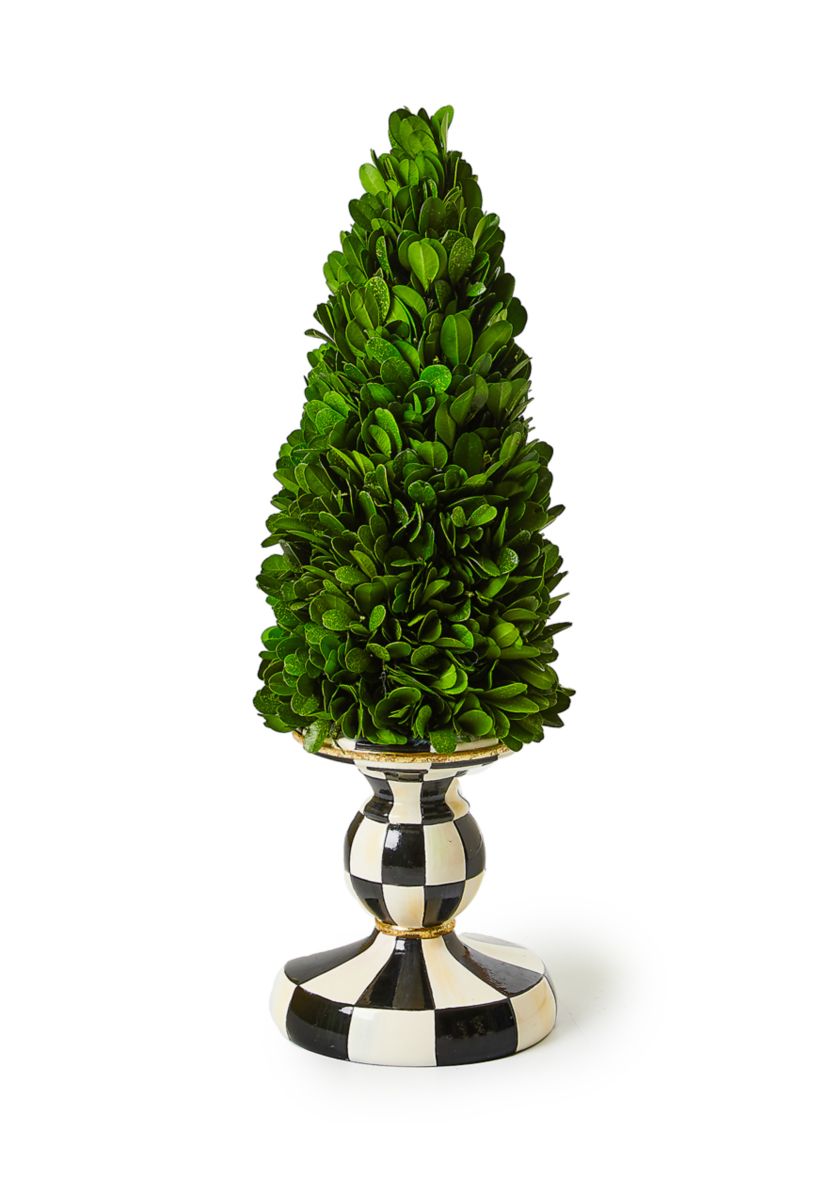 Courtly Check® Small Pedestal Boxwood Tree