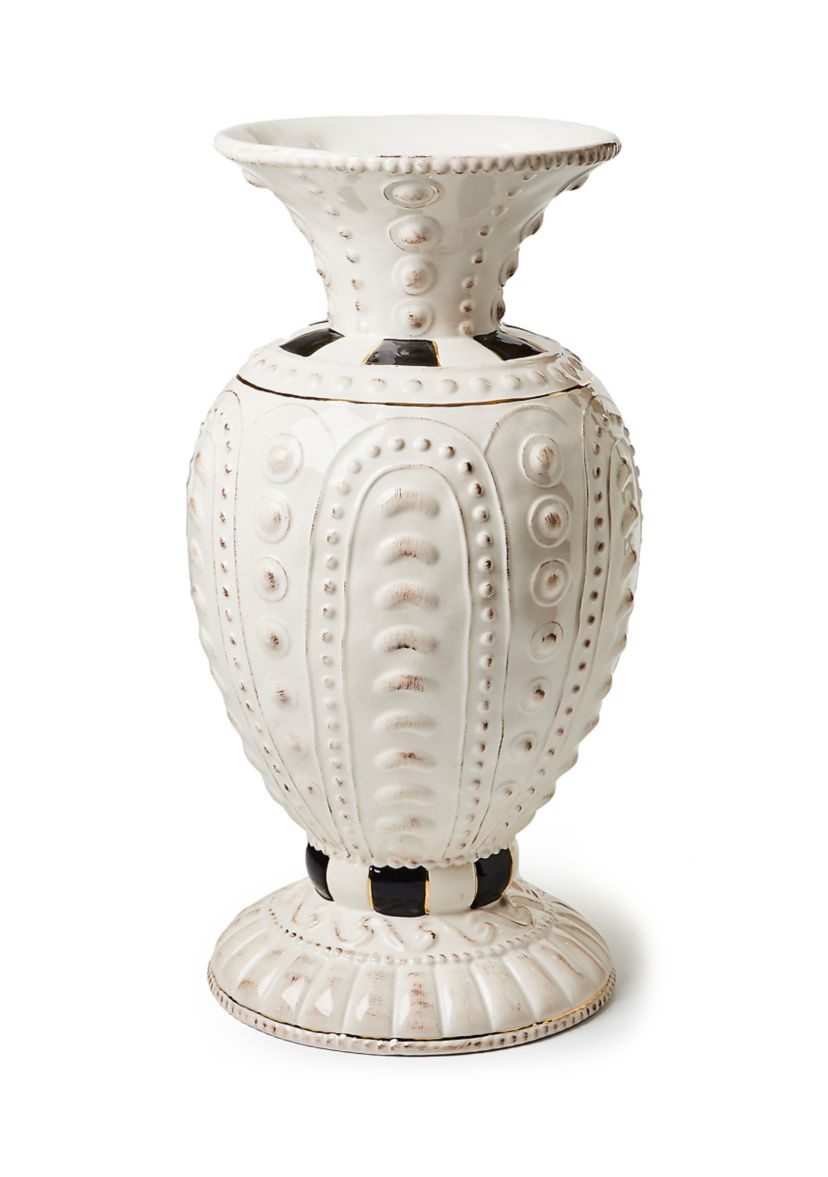 Courtly Large Ceramic Vase