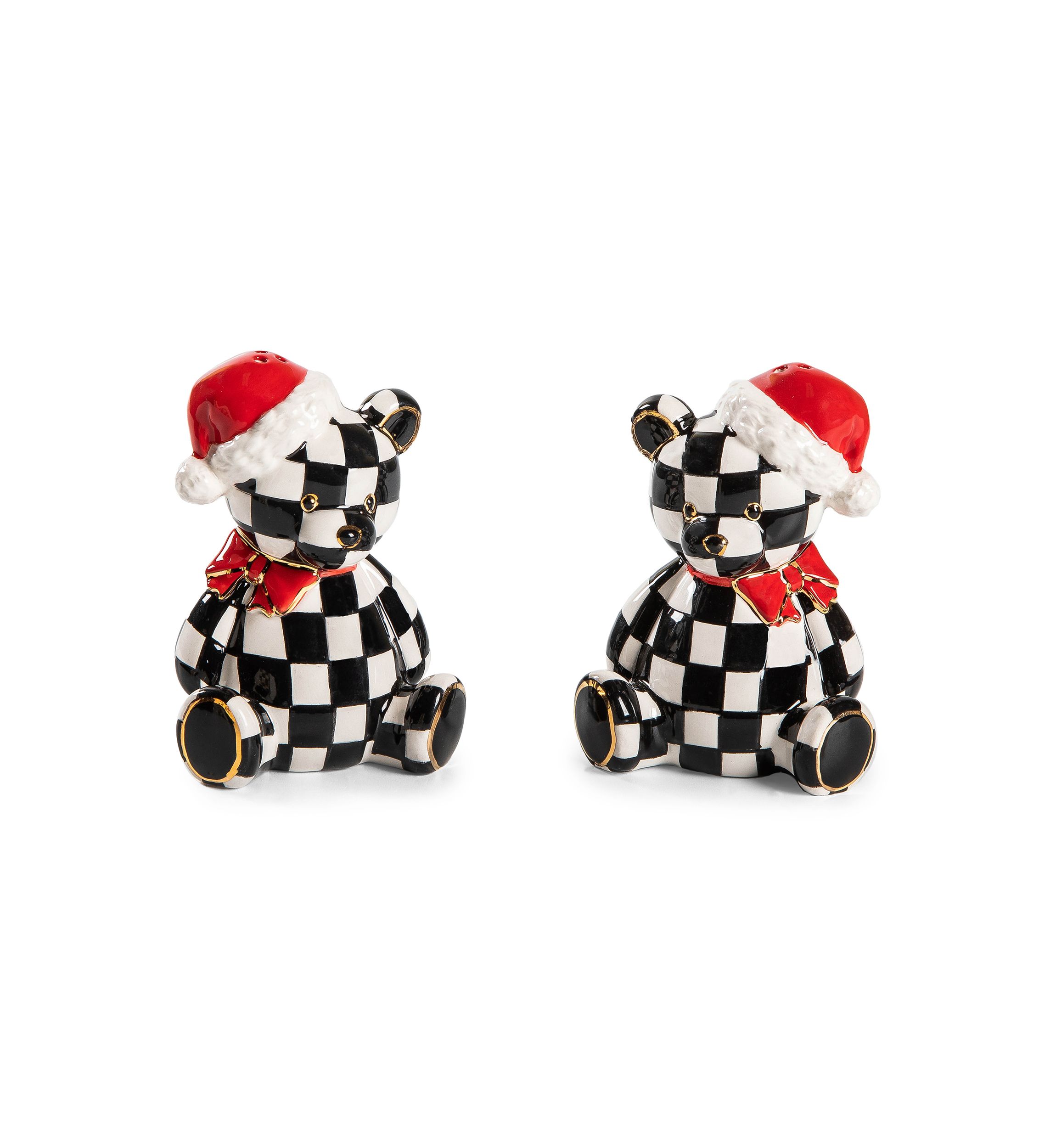 Courtly Santa Bear Salt & Pepper Set