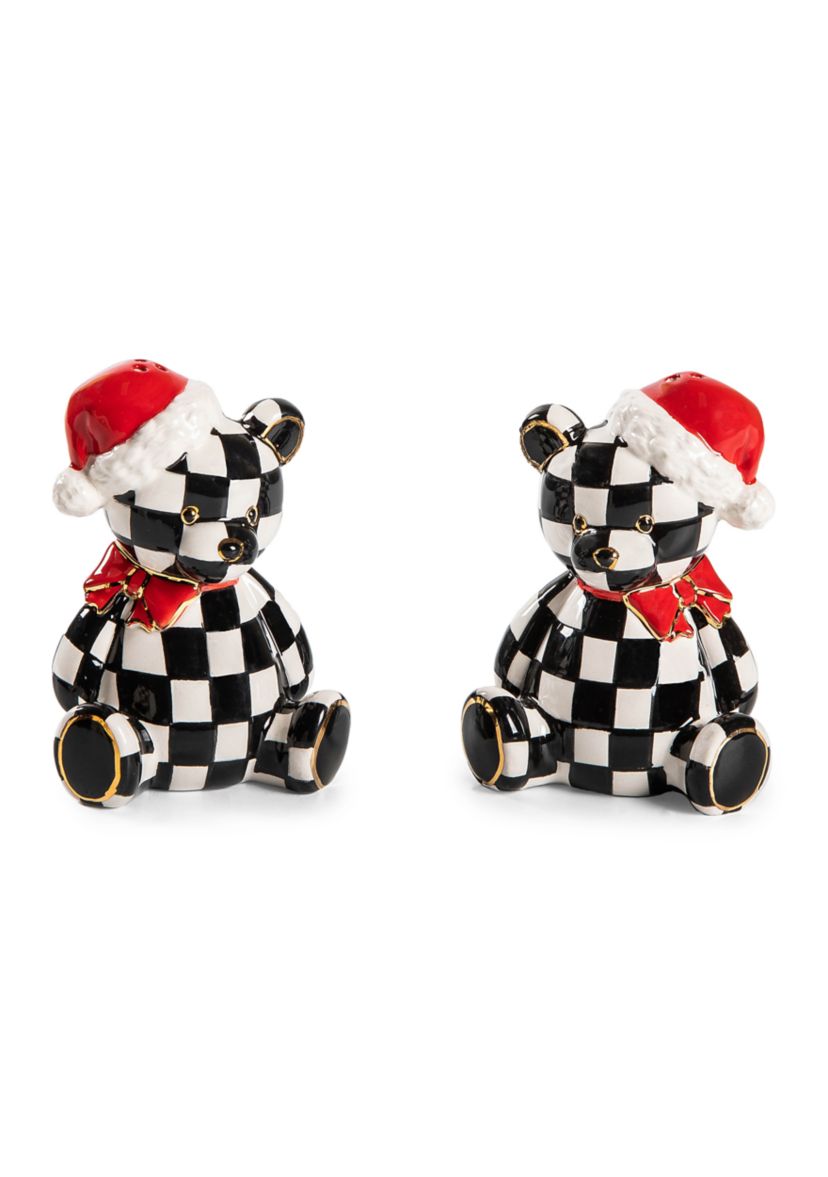 Courtly Santa Bear Salt & Pepper Set