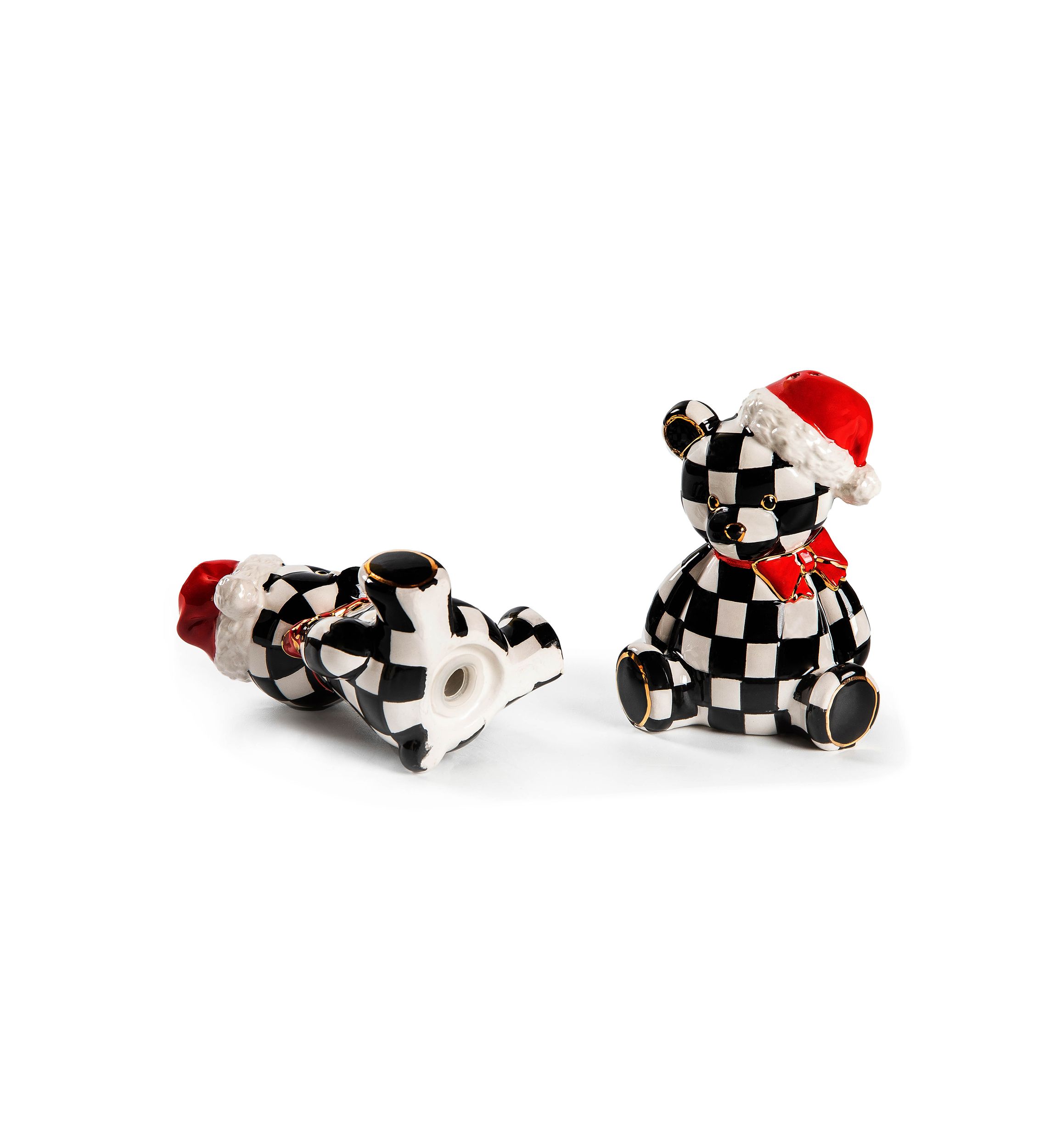 Courtly Santa Bear Salt & Pepper Set