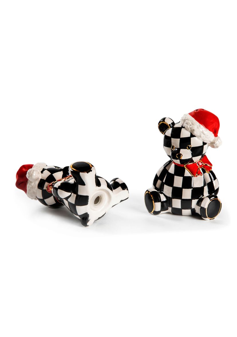 Courtly Santa Bear Salt & Pepper Set