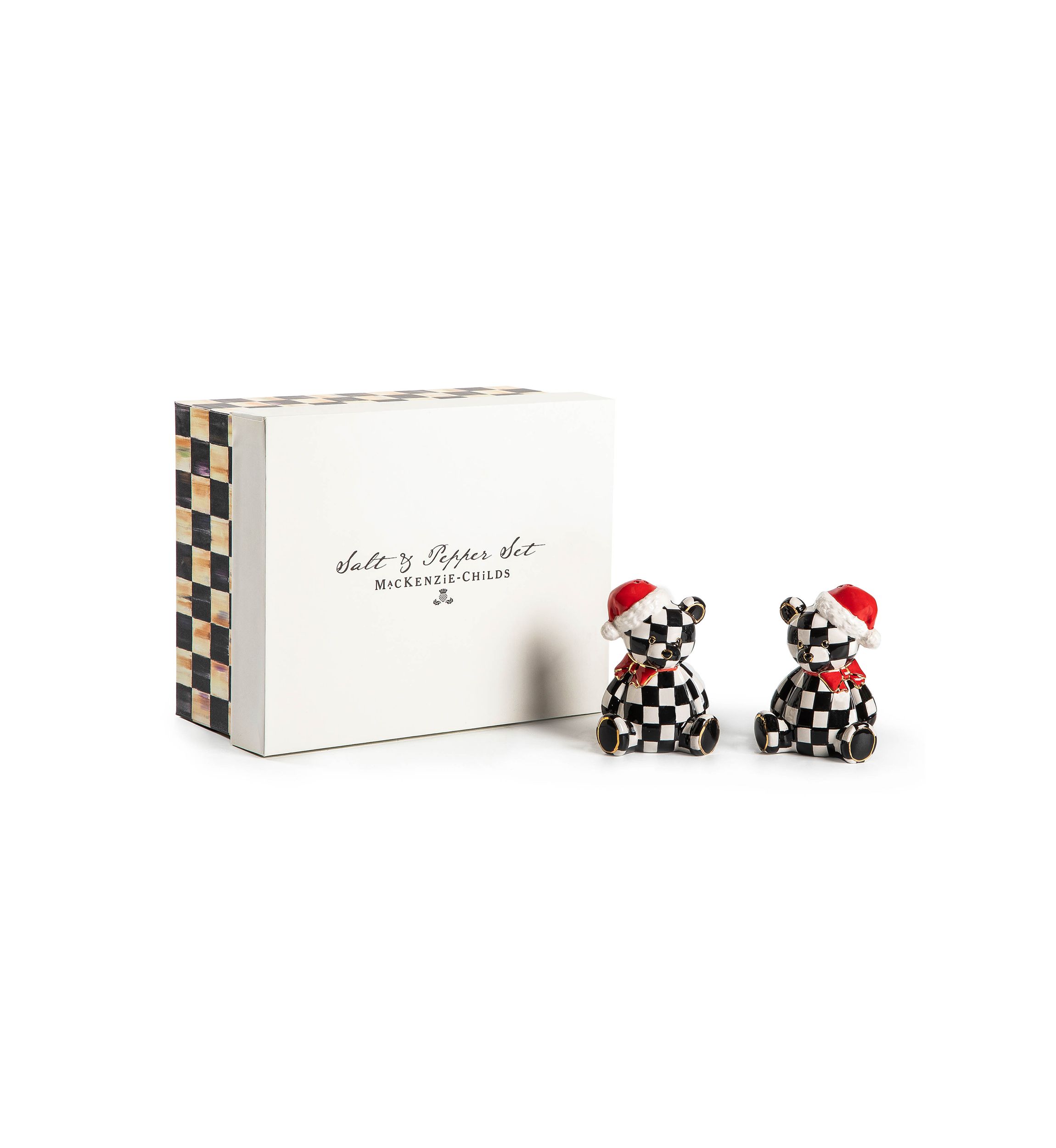 Courtly Santa Bear Salt & Pepper Set
