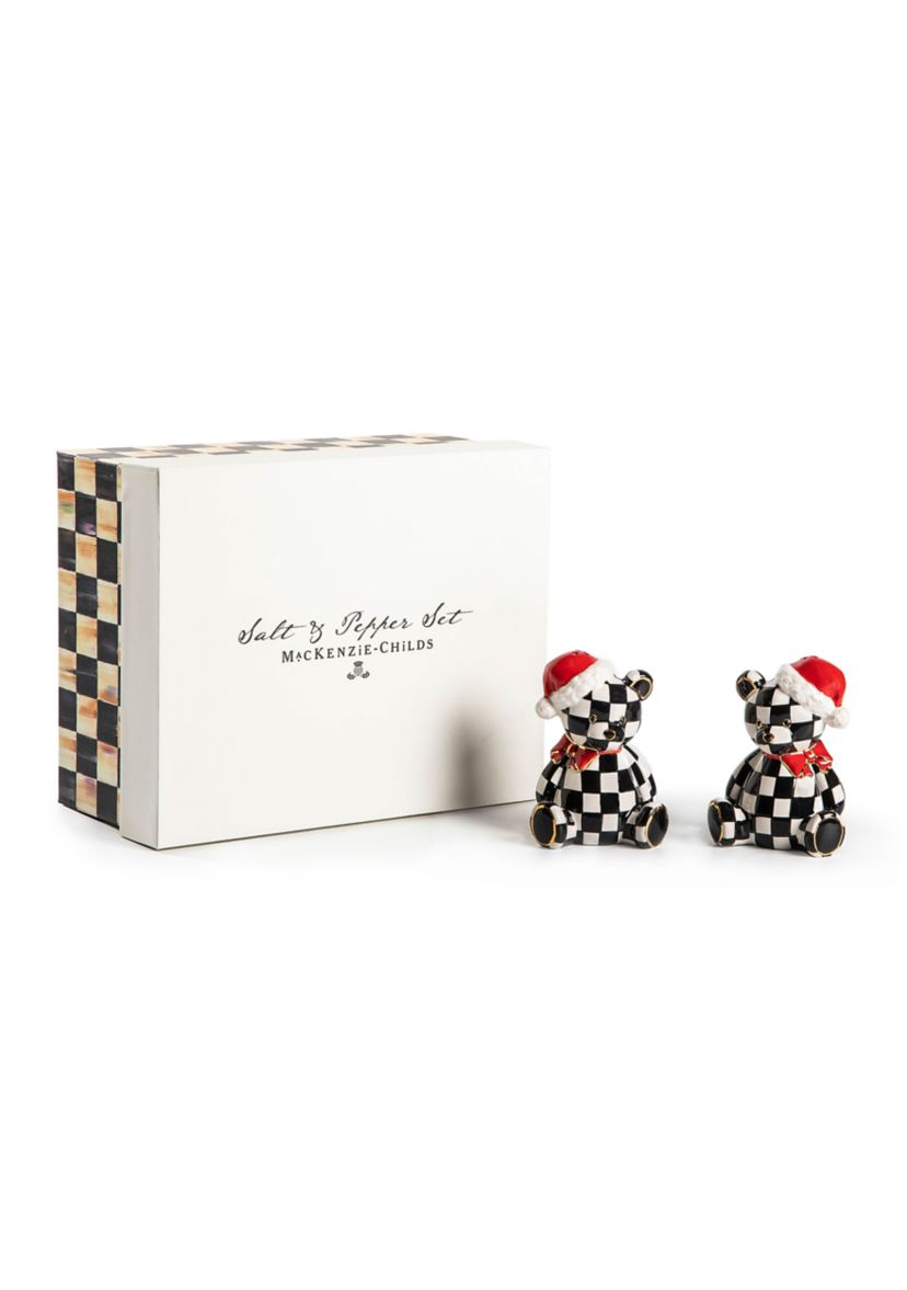 Courtly Santa Bear Salt & Pepper Set