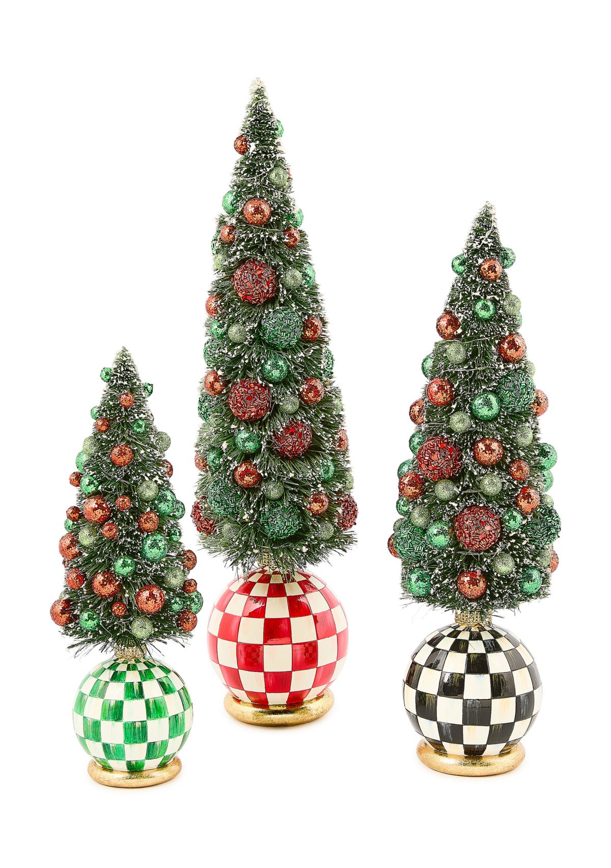 Check It Out Illuminated Small Bottle Brush Tree