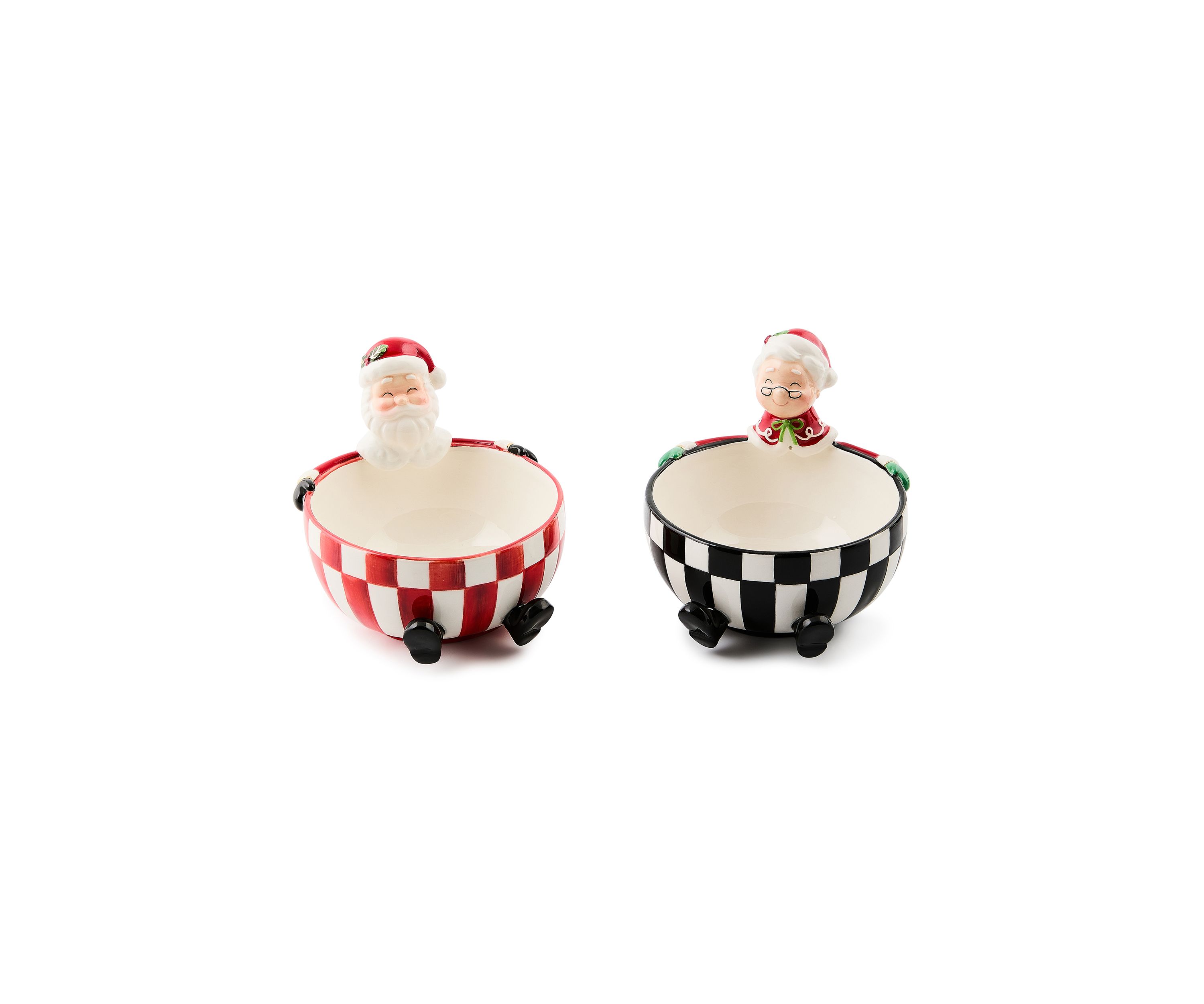 Check It Out Ceramic Snack Bowls Set of 2
