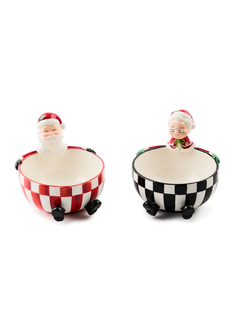 Check It Out Ceramic Snack Bowls Set of 2