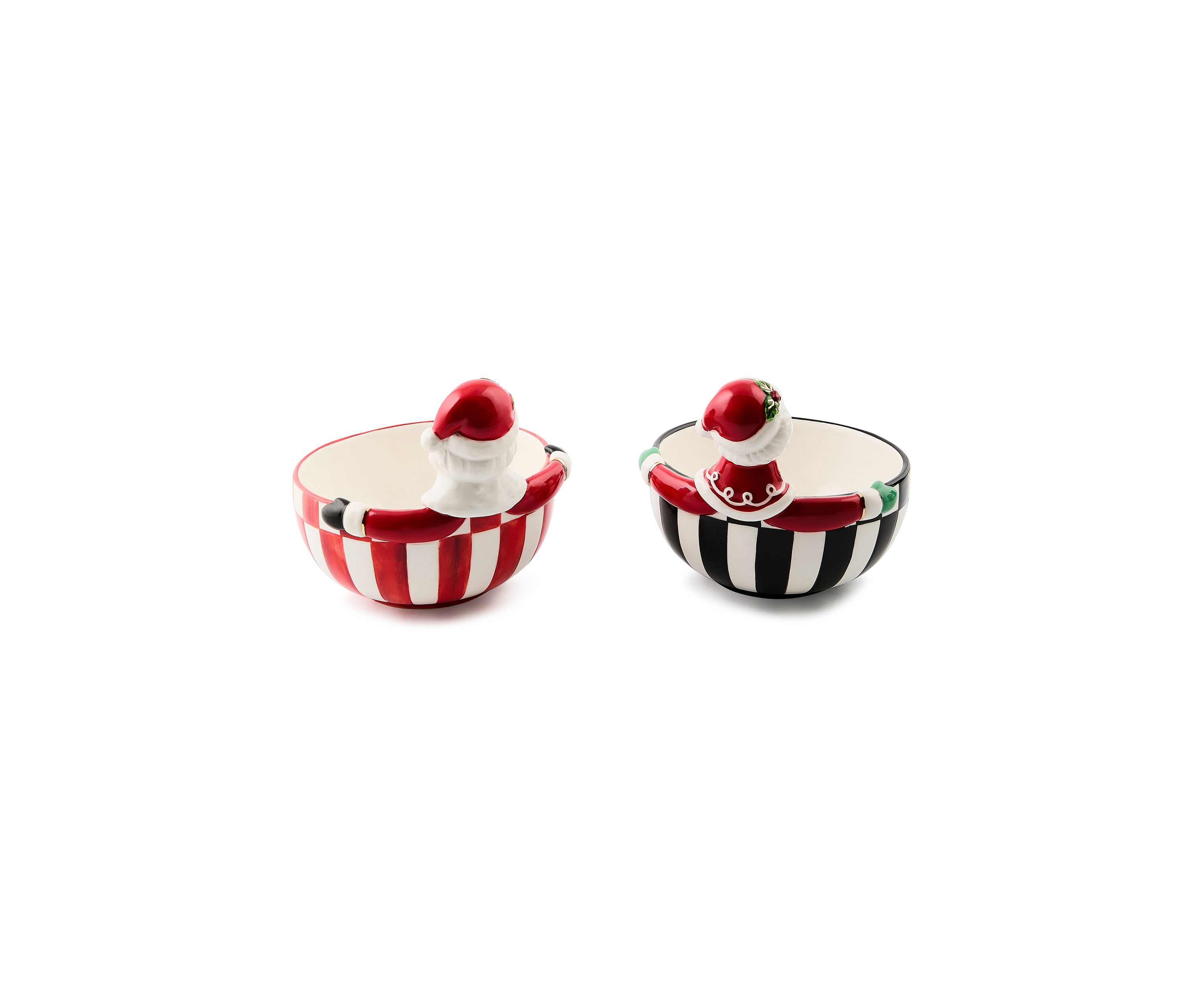Check It Out Ceramic Snack Bowls Set of 2