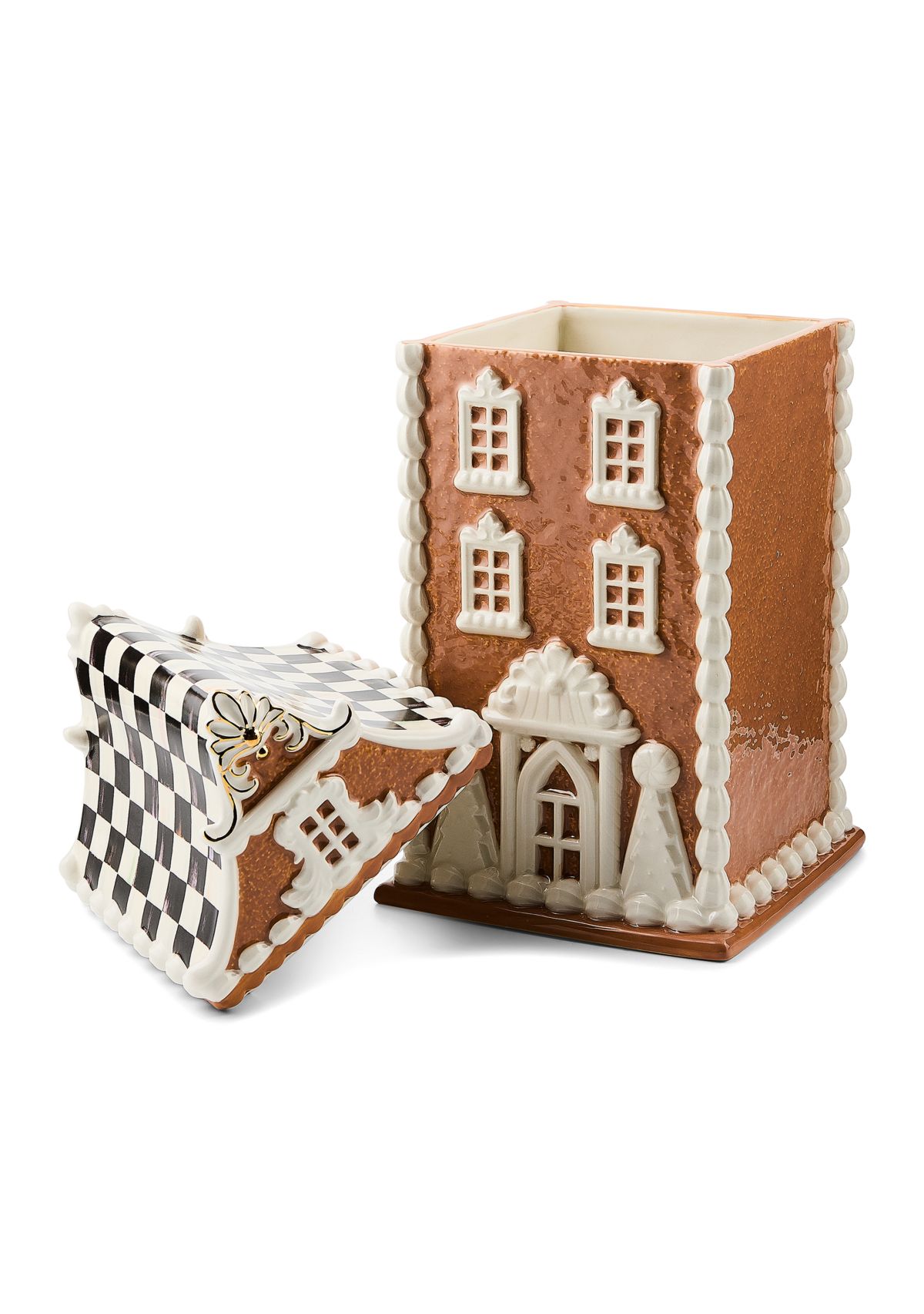 Gingerbread House Ceramic Cookie Jar