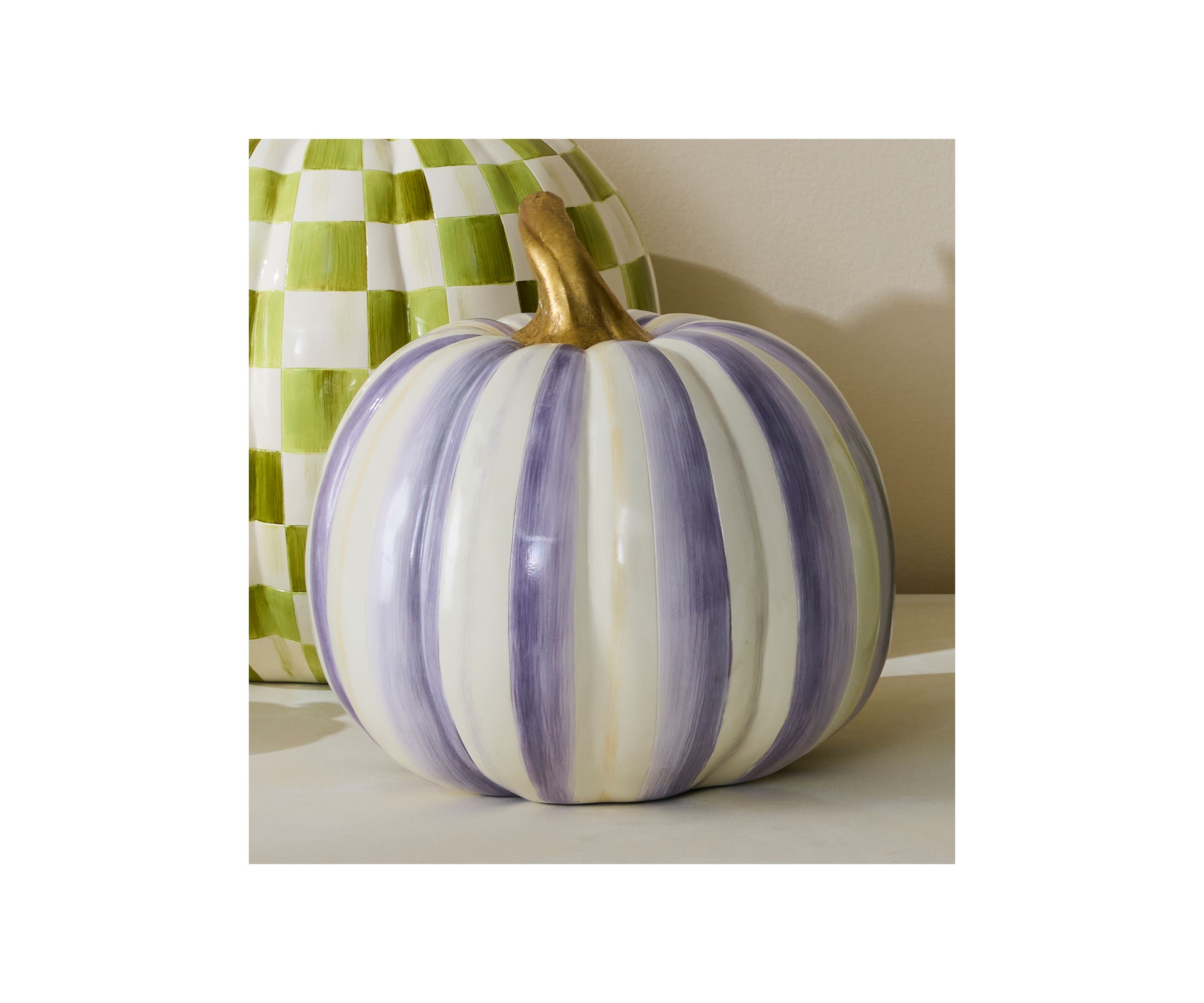 Violet Stripe Medium Pumpkin