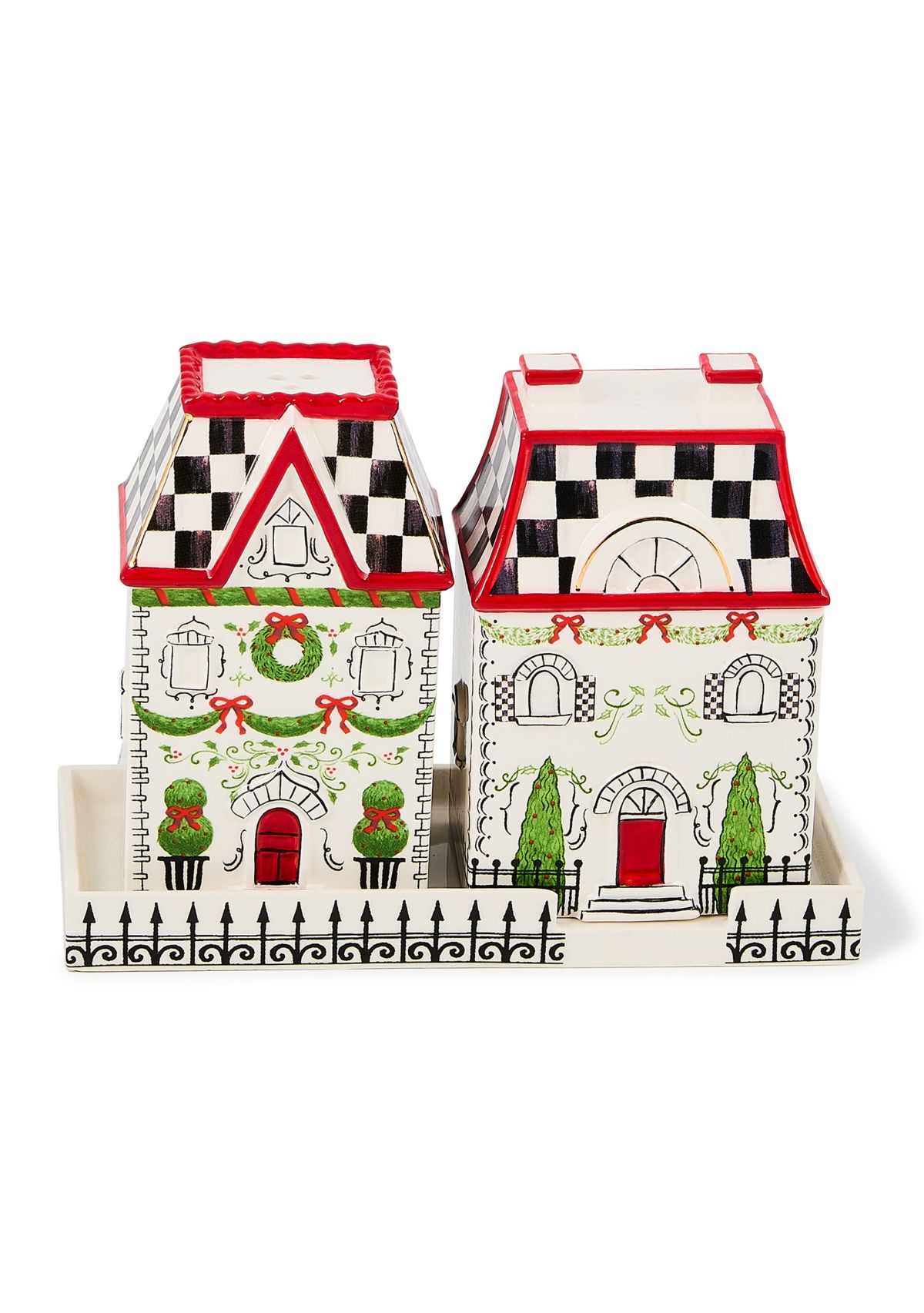 Holly Village Salt & Pepper Set