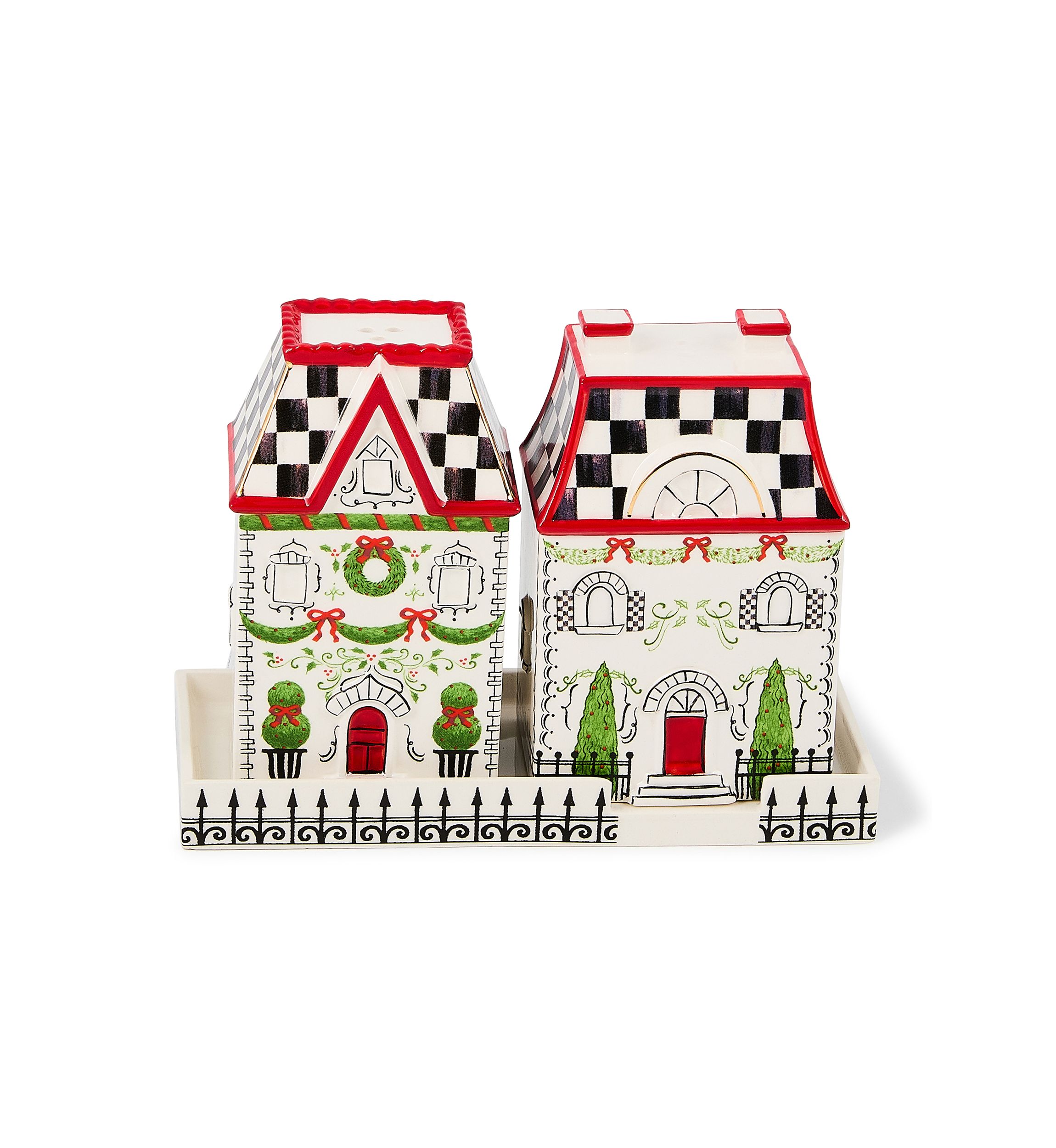 Holly Village Salt & Pepper Set